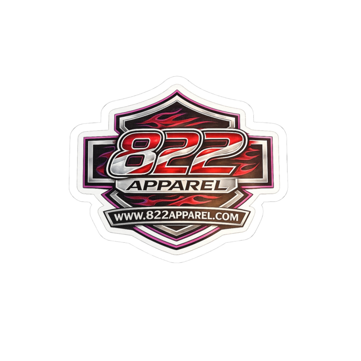 Sticker - 822 Apparel Shield Kiss-Cut Logo Sticker (www.822apparel.com)