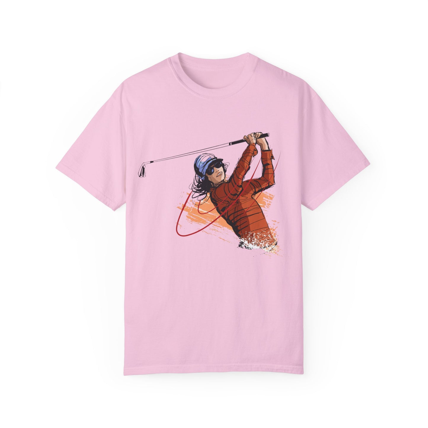 Golf Enthusiast Unisex Garment-Dyed T-Shirt - Sporty Graphic Tee