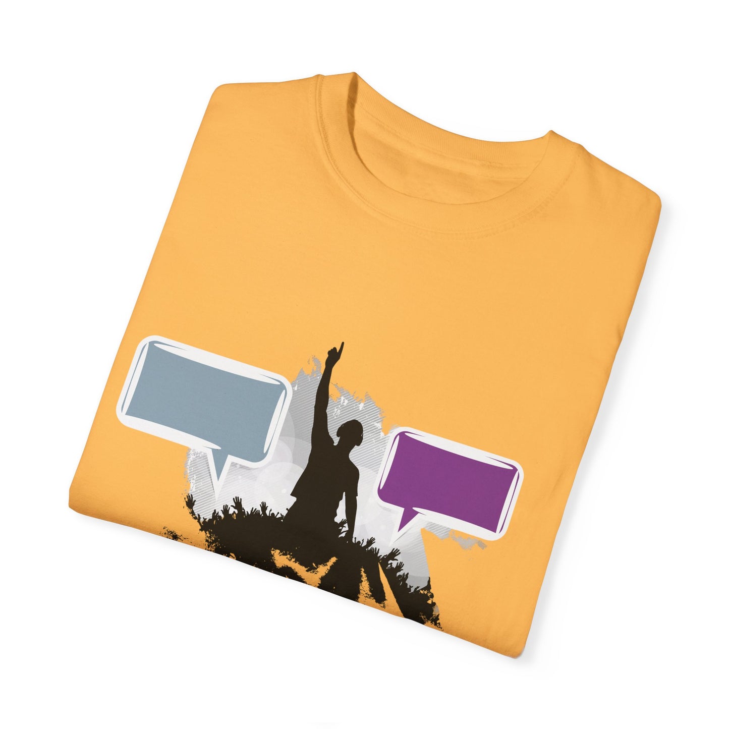 Unisex Garment-Dyed T-shirt: Empowering Voice and Sound Wave Art