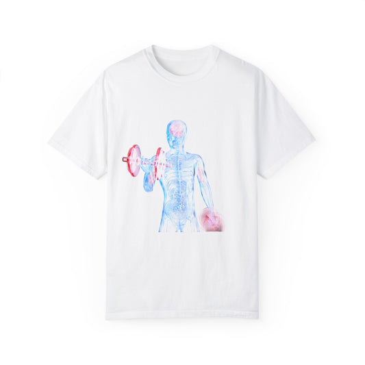 Unisex Fitness Anatomy Graphic T-Shirt - Weightlifting Design