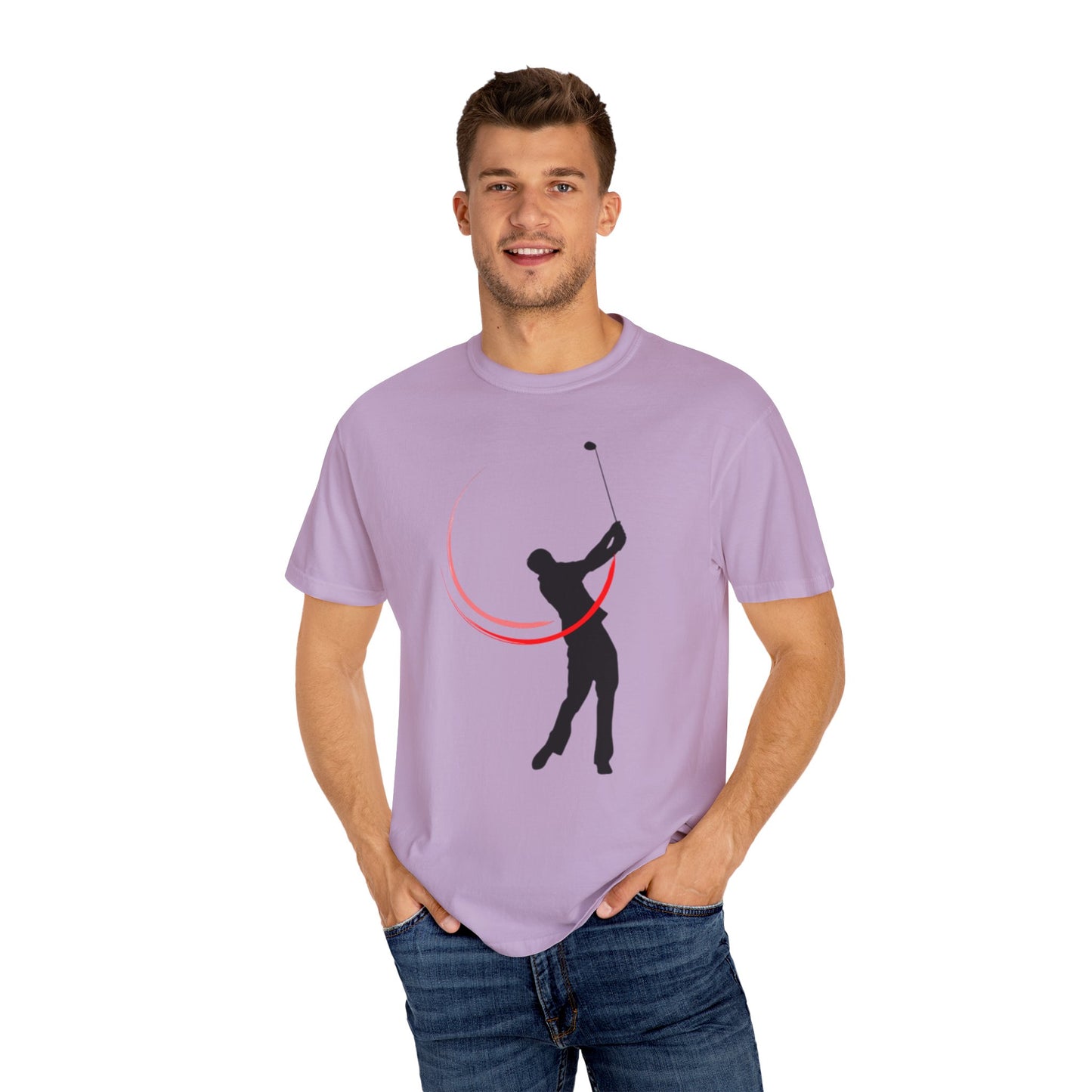 Golf Swing Unisex Garment-Dyed T-Shirt - Sporty and Casual Wear