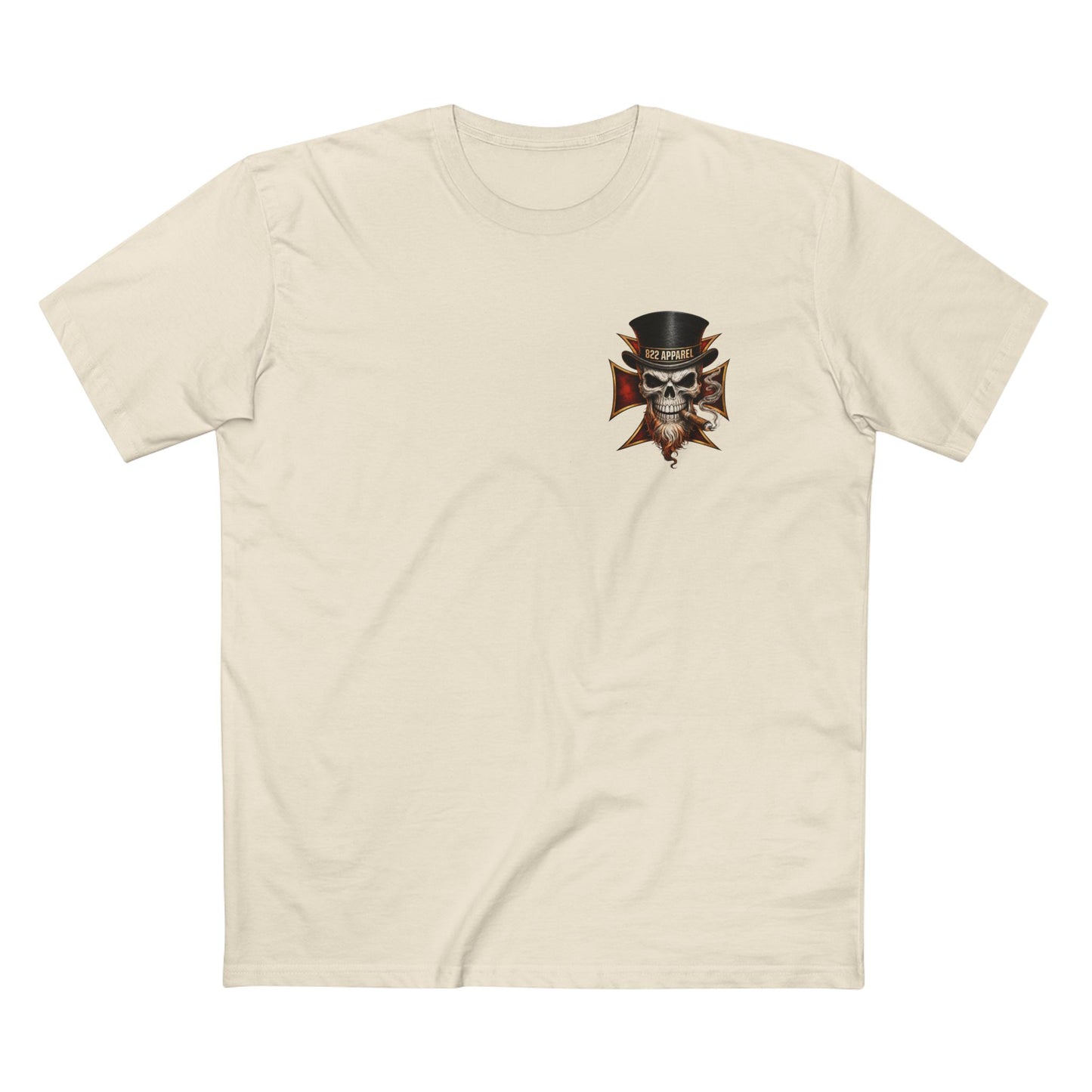 Skull Top Hat Tee — 822 Apparel Graphic T‑Shirt