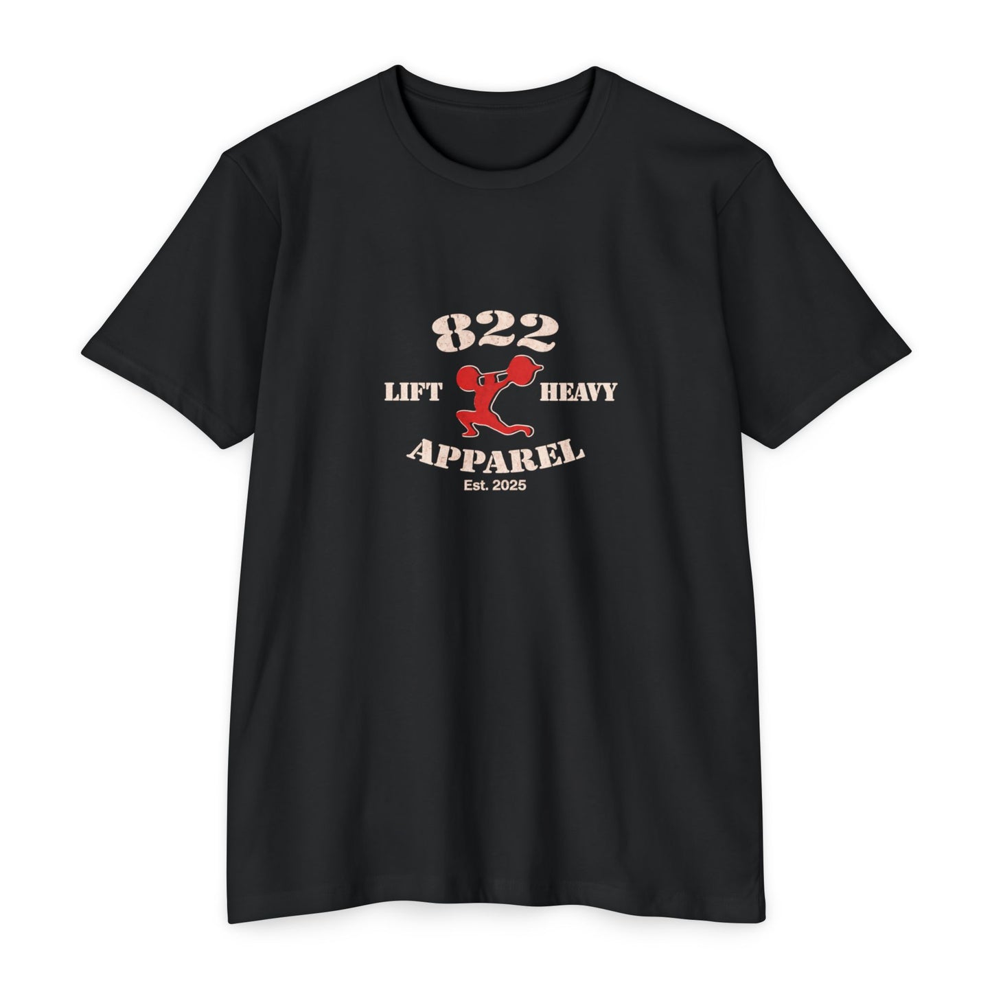 822 Lift Heavy Apparel T-Shirt — Weightlifting Gym Tee