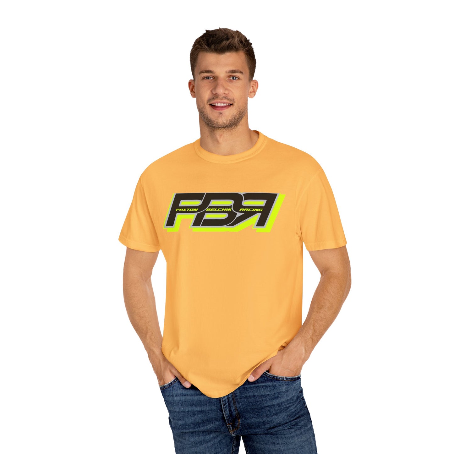 PBR Unisex Garment-Dyed Racing T-Shirt with Bold Graphics