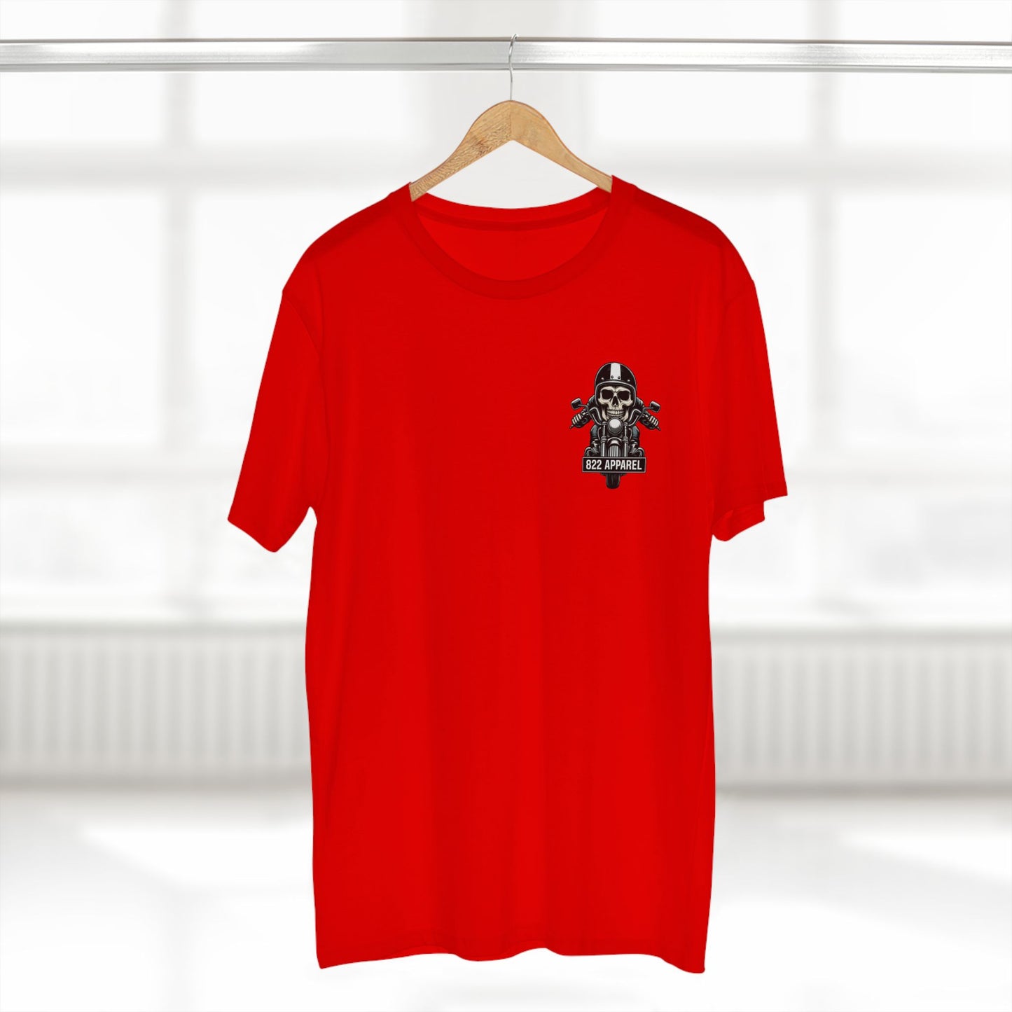Skull Biker Tee — 822 Apparel Motorcycle Skull T-Shirt