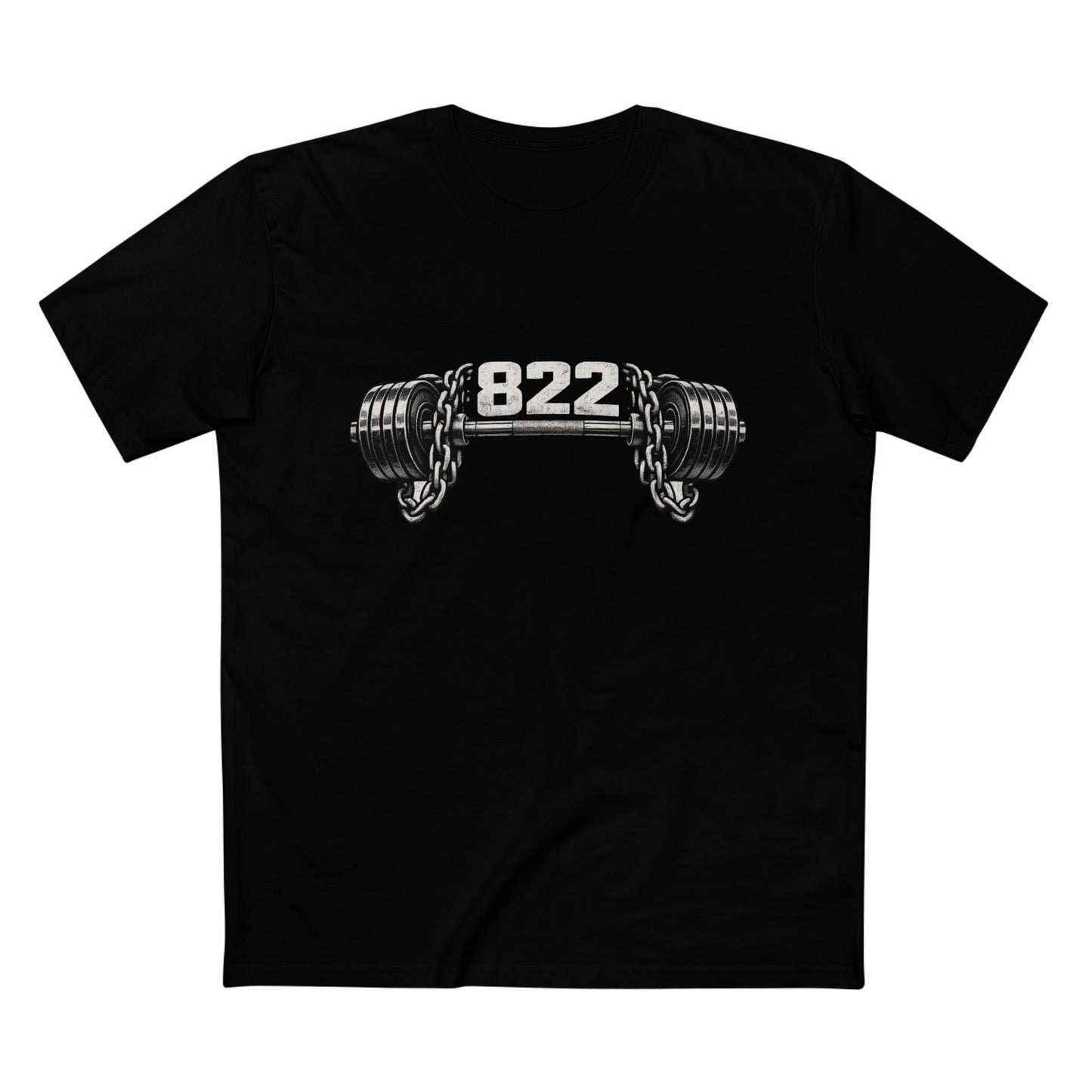Weightlifting Tee — '822' Barbell Fitness Shirt