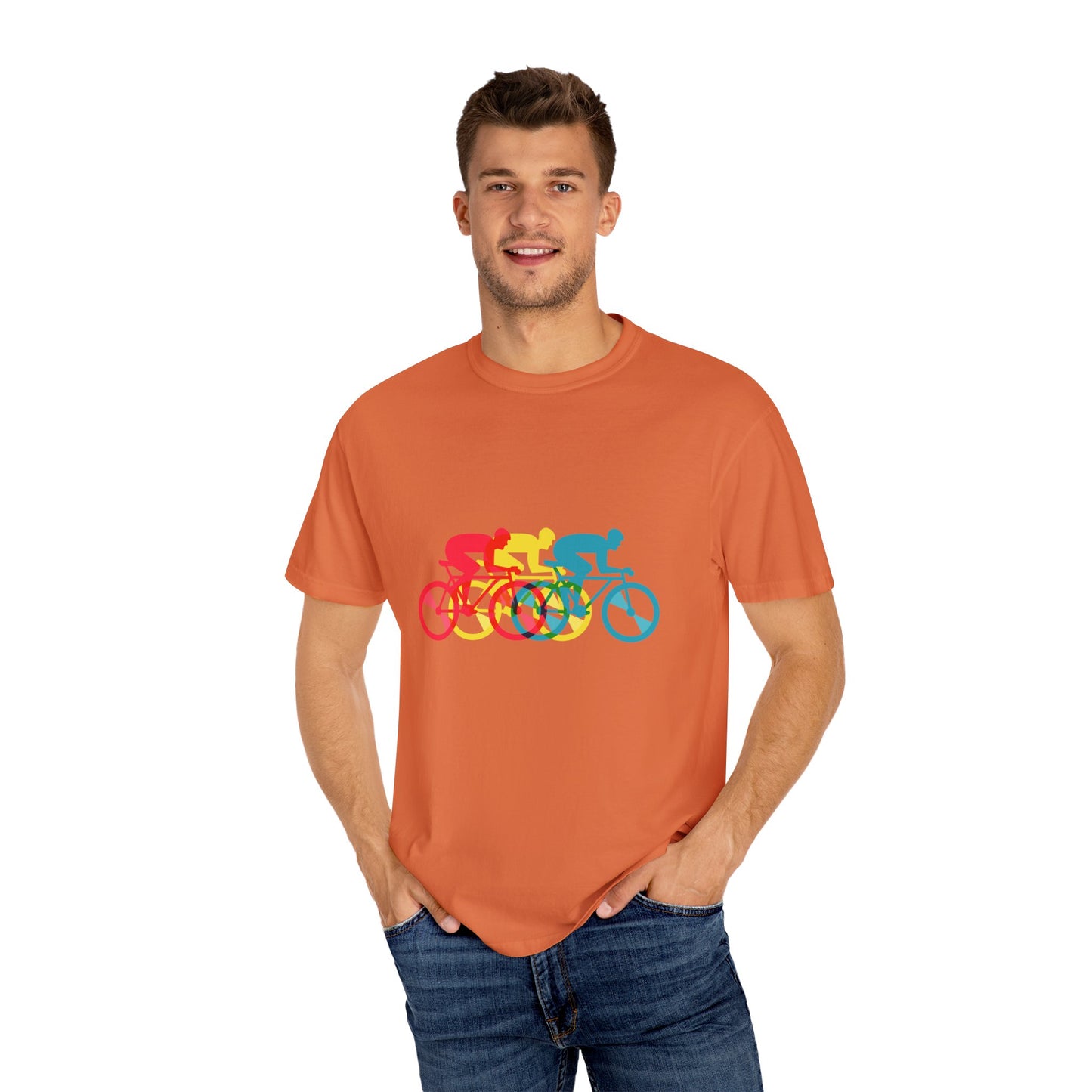 Colorful Cycling Unisex T-Shirt - Perfect for Bike Enthusiasts