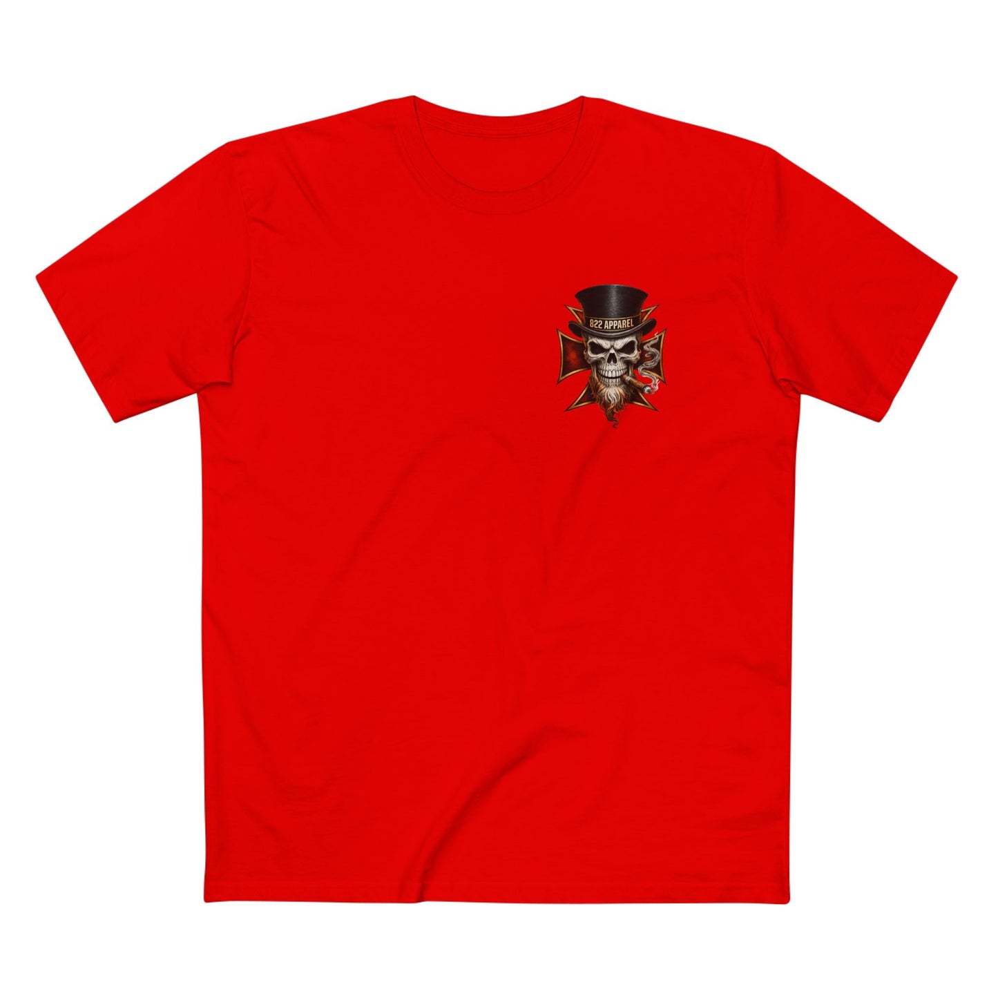 Skull Top Hat Tee — 822 Apparel Graphic T‑Shirt