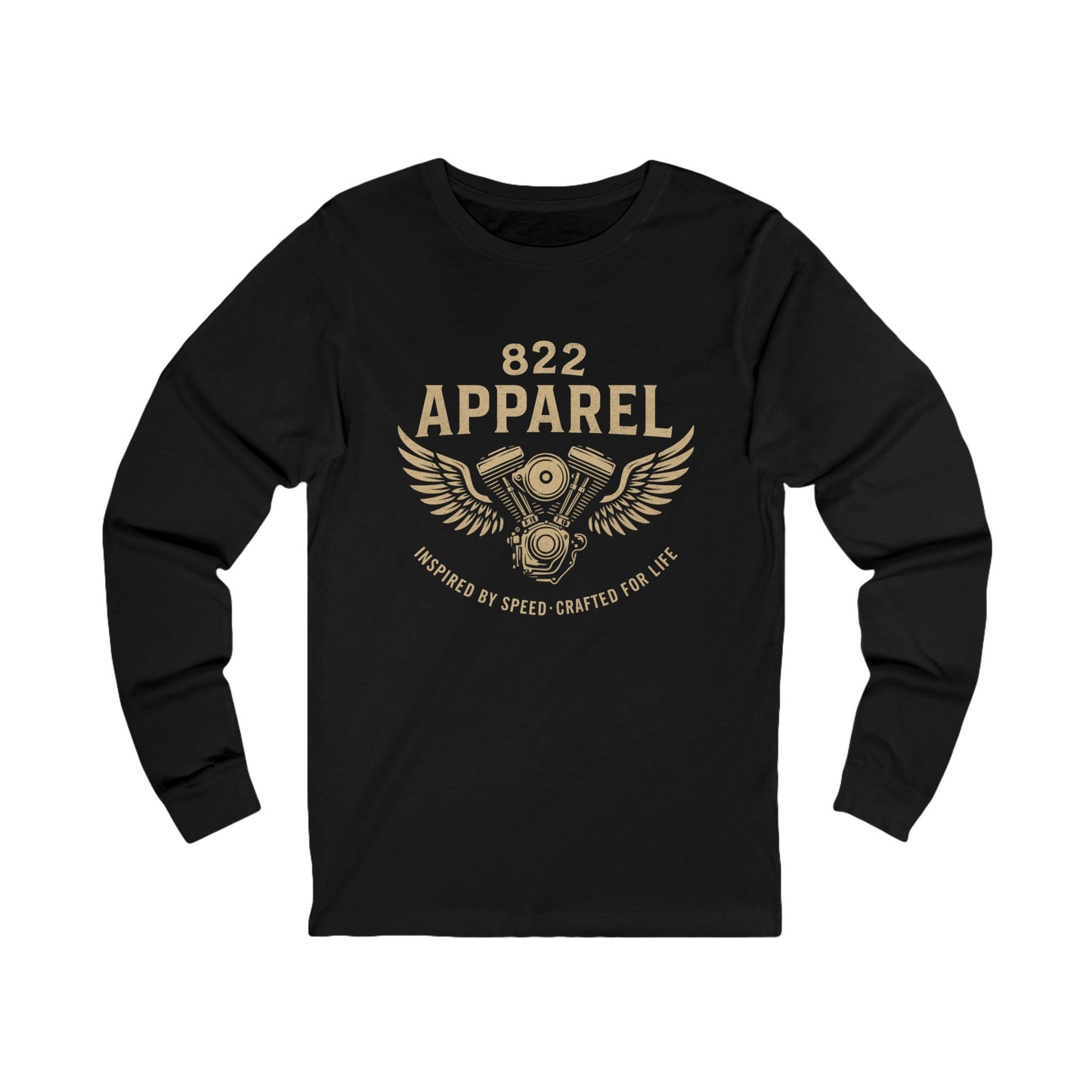 Motorcycle Inspired Long Sleeve Tee - 822 Apparel