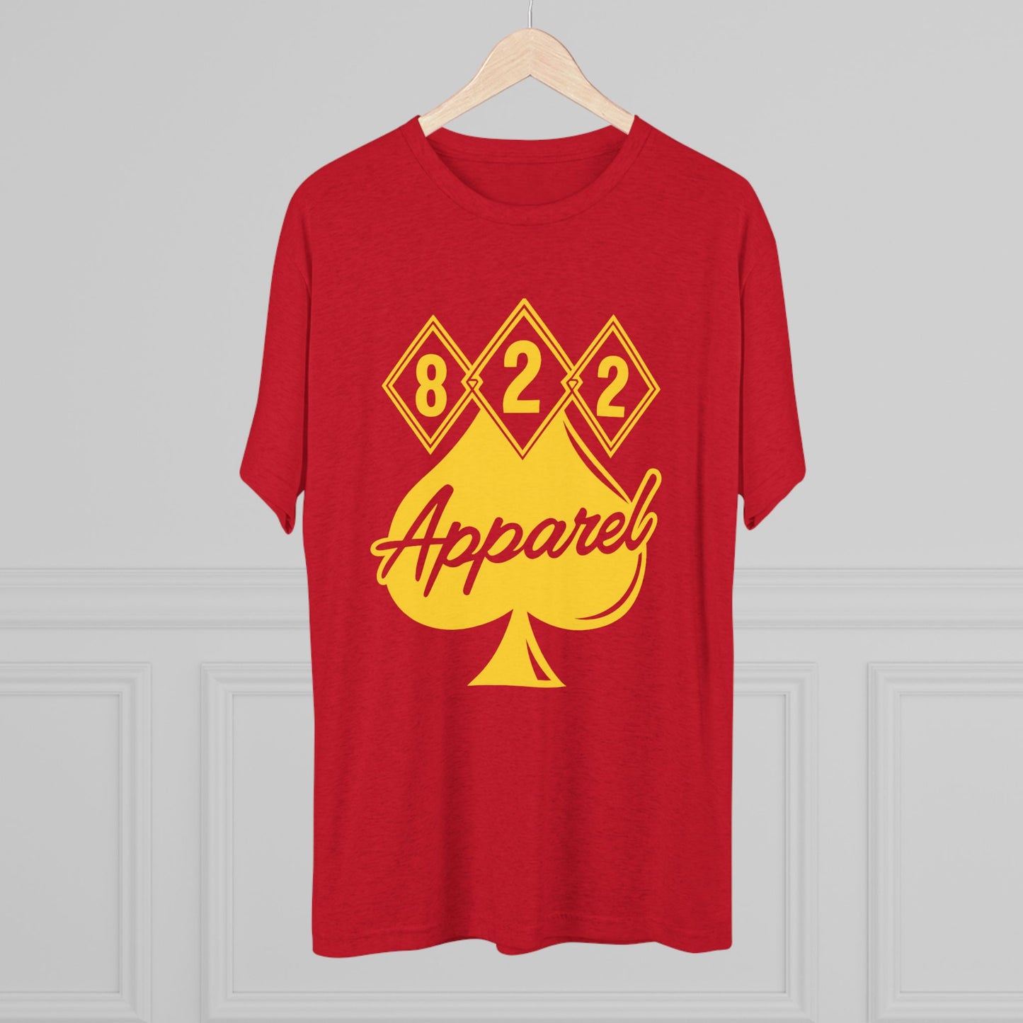 822 Apparel Spade Logo T‑Shirt — Vintage Casino Poker Graphic Tee