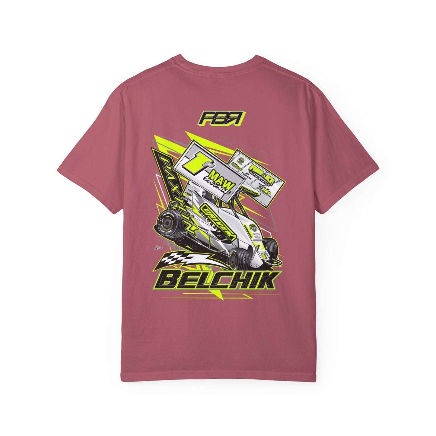 PBR Unisex Garment-Dyed Racing T-Shirt with Bold Graphics