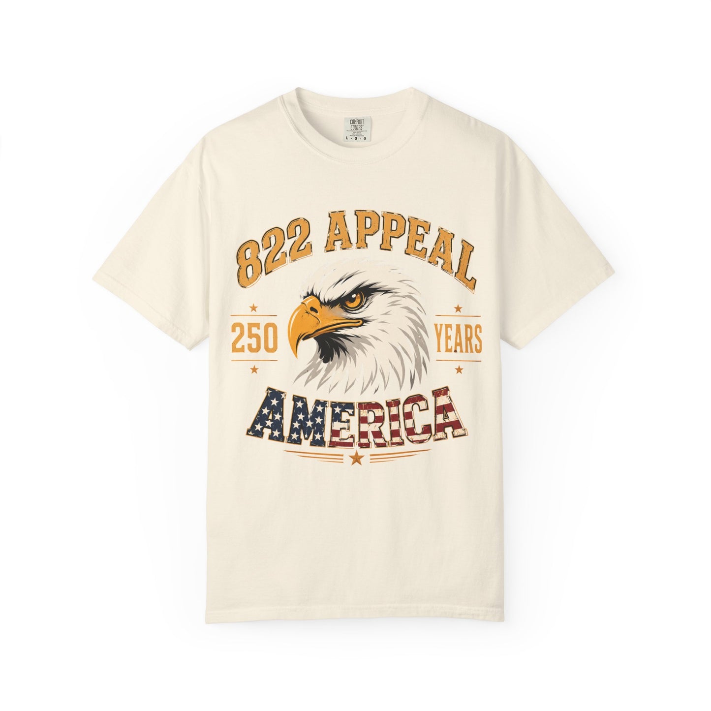 America Eagle Graphic T-Shirt — 822 Appeal 250 Years Patriotic Tee