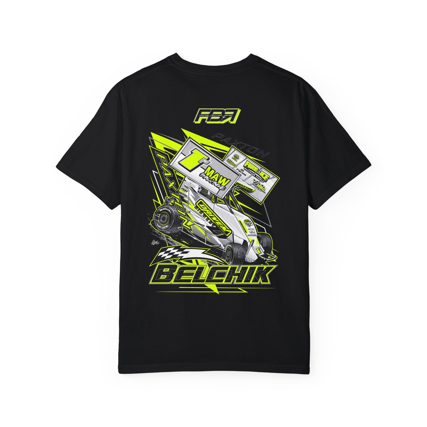 PBR Unisex Garment-Dyed Racing T-Shirt with Bold Graphics