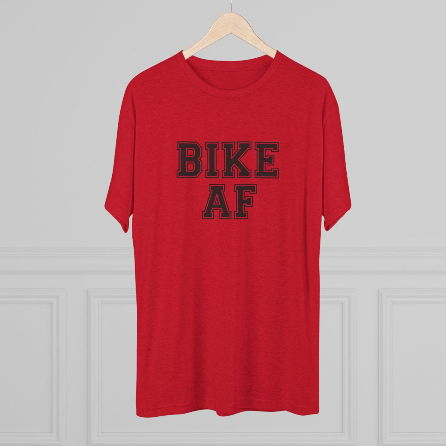 Bike AF Unisex Tri-Blend Crew Tee - Perfect for Cyclists, Biking Enthusiasts, Gift for Him/Her, Active Lifestyle, Casual Wear
