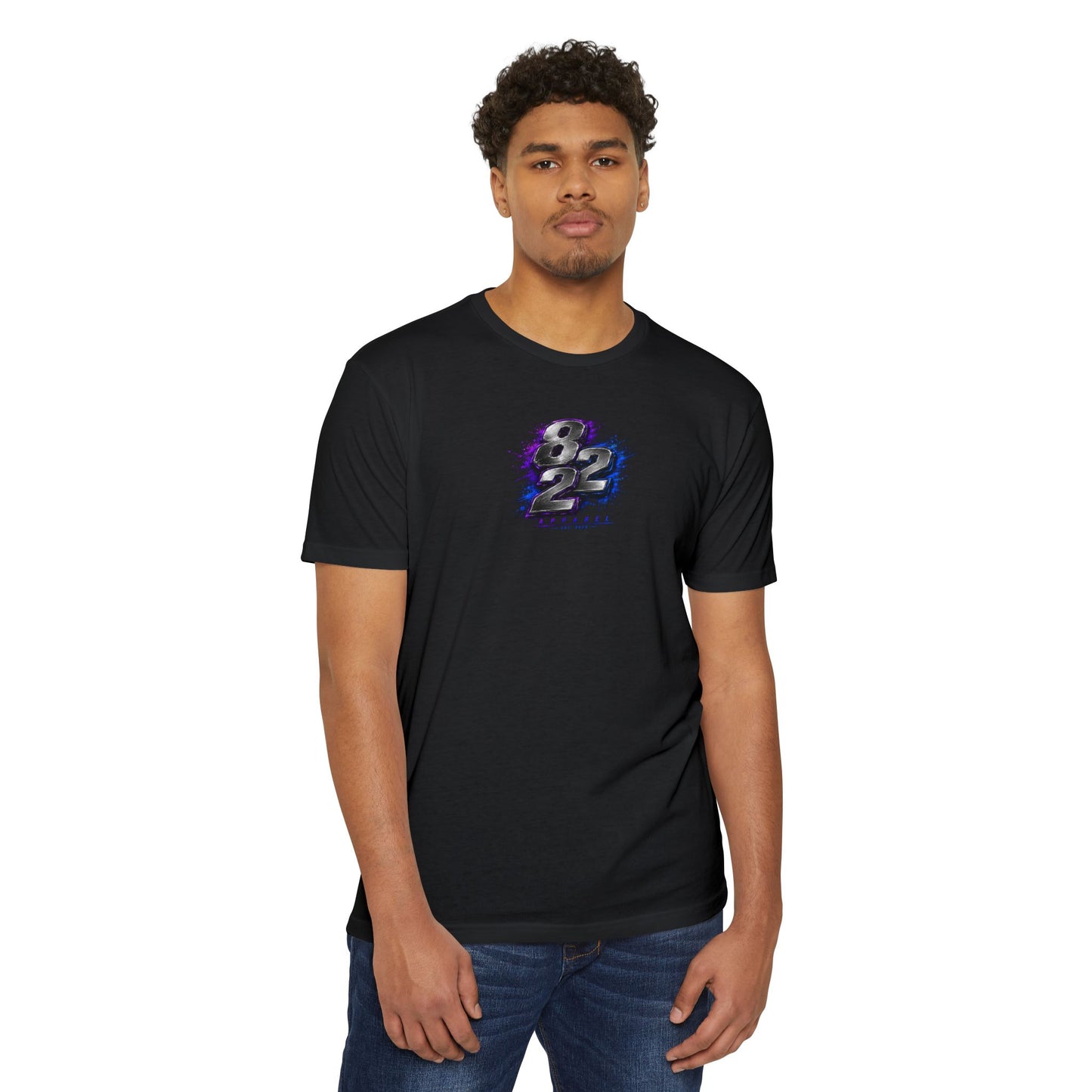 82 Racing Graphic T-Shirt — Metallic Number Design (Front & Back)