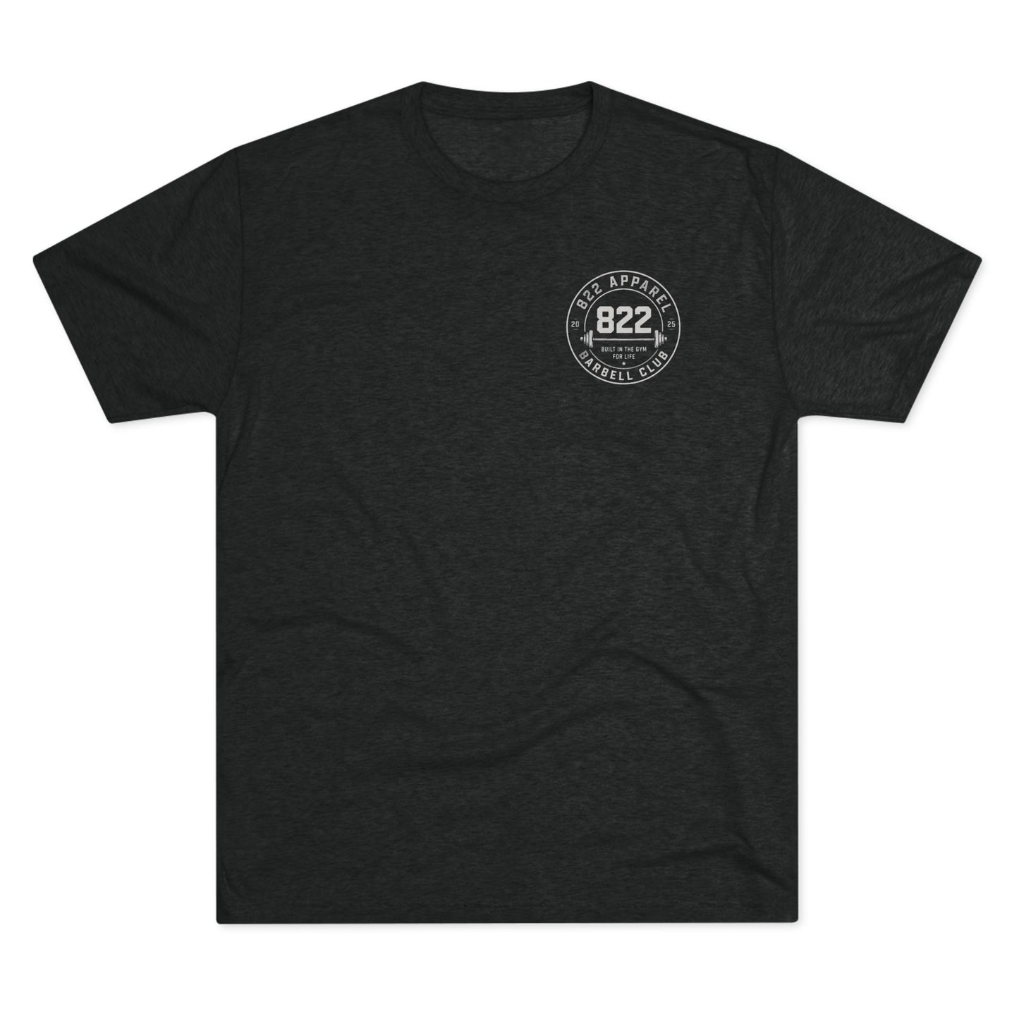 Barbell Club Tee — 822 Apparel 'Built in the Gym for Life' Fitness T-Shirt
