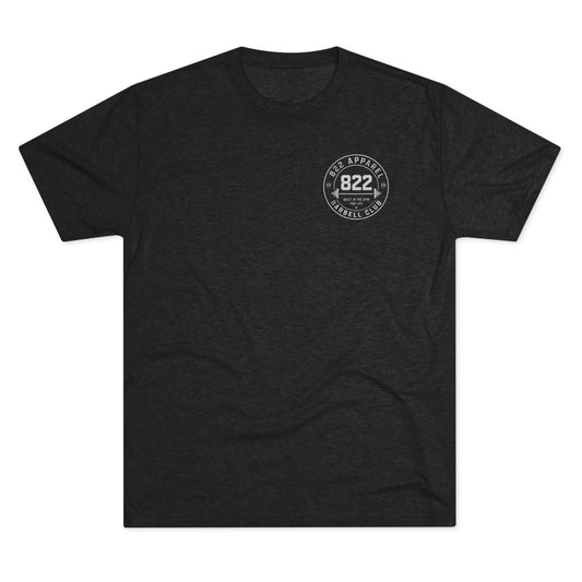 Barbell Club Tee — 822 Apparel 'Built in the Gym for Life' Fitness T-Shirt