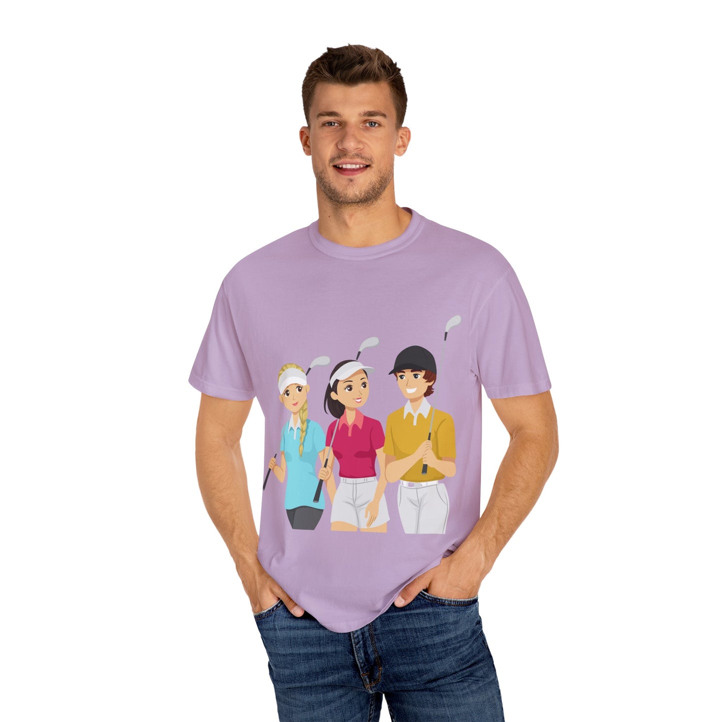 Women's Golf Vibes Garment-Dyed T-Shirt - Perfect for Golf Lovers!