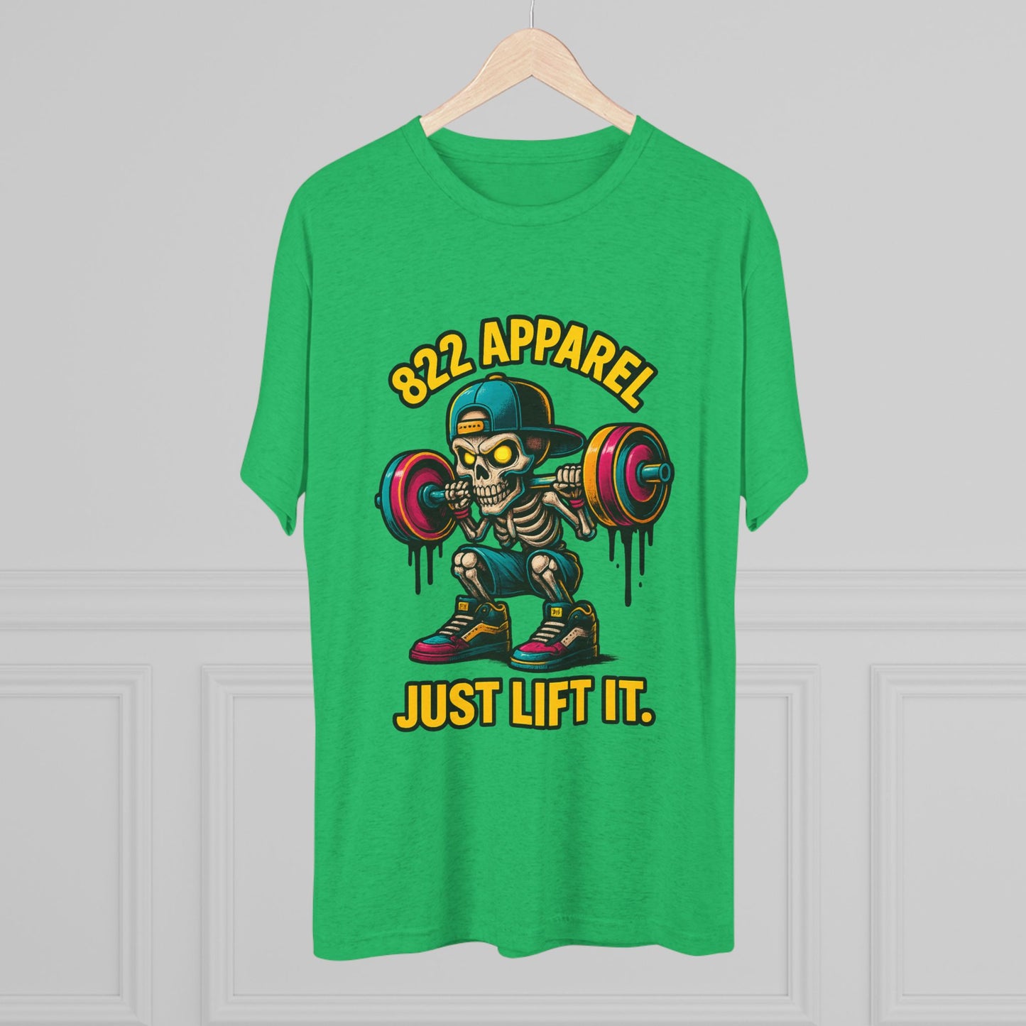 Just Lift It Skeleton Weightlifting Tee