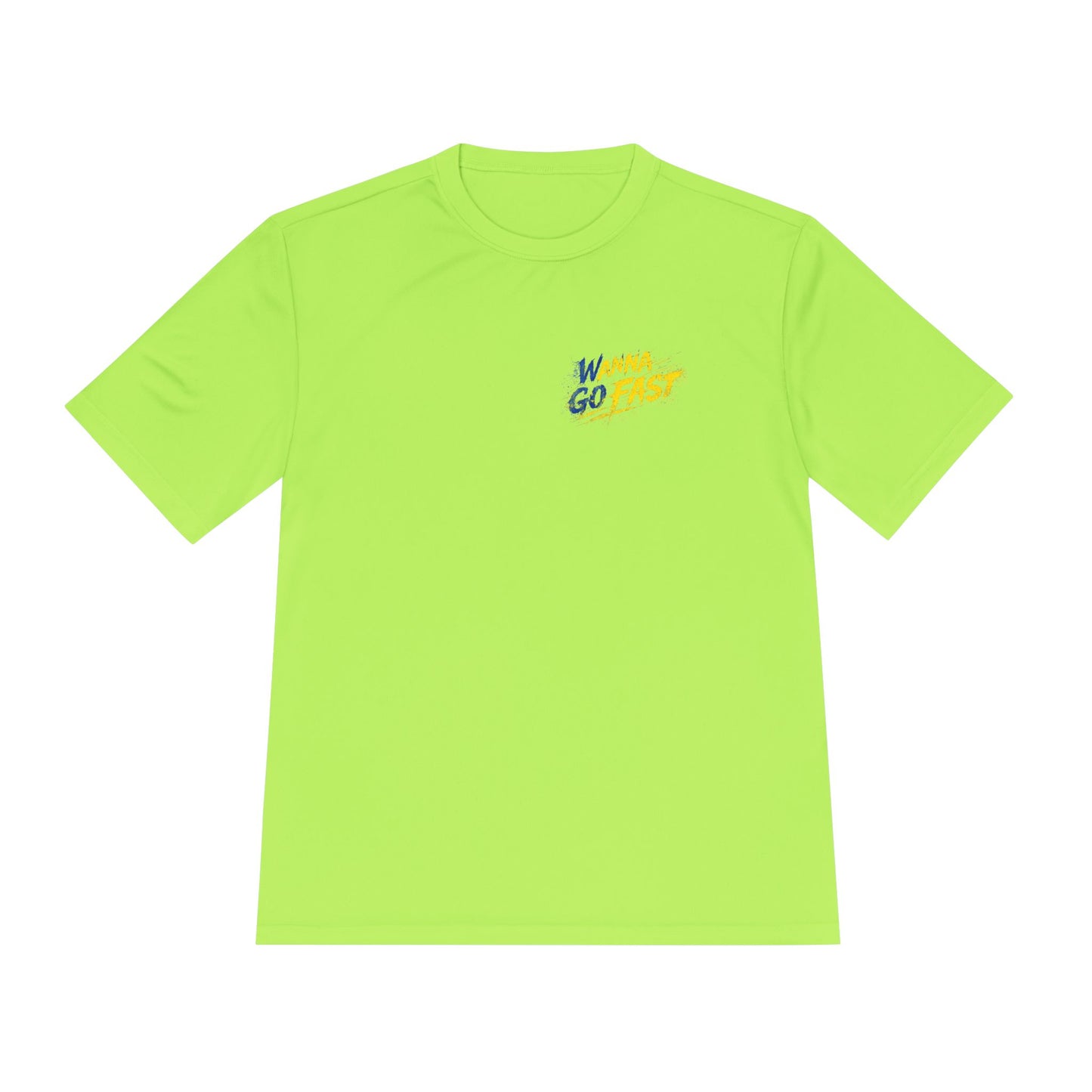 Wanna go Fast Racing Tee — Vintage Sponsor Patch Graphic