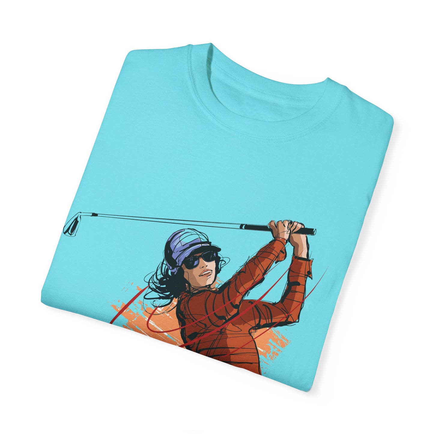 Golf Enthusiast Unisex Garment-Dyed T-Shirt - Sporty Graphic Tee