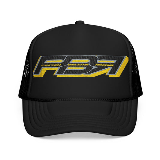 Racing Foam Trucker Hat with Embroidered PB7 Logo