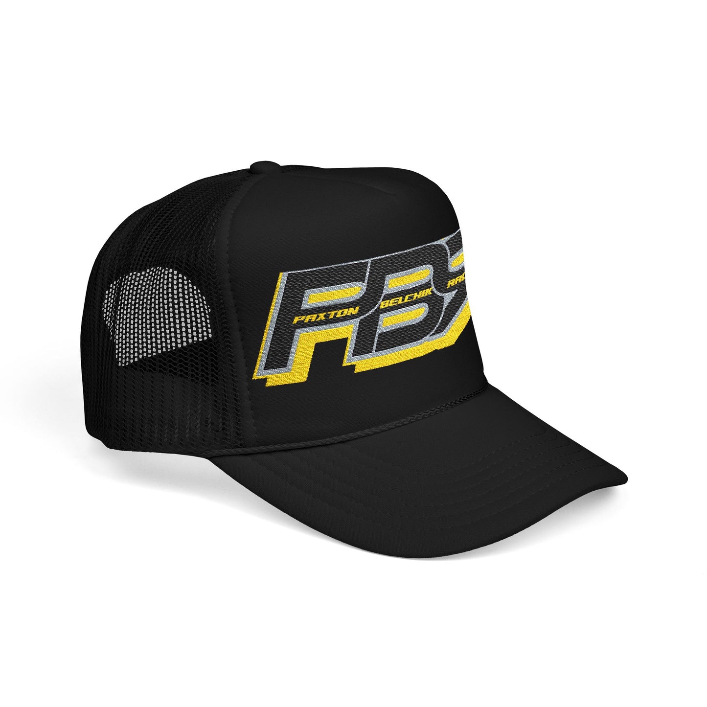 Racing Foam Trucker Hat with Embroidered PB7 Logo