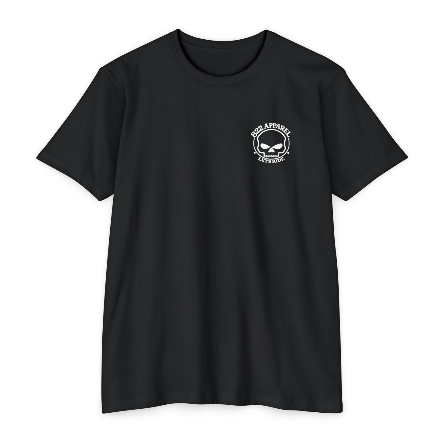 Skull Logo "822 Apparel - Let's Ride" T-Shirt