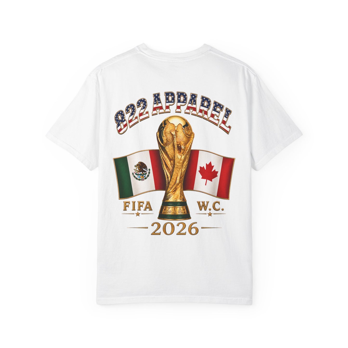 World Cup 2026 T-Shirt — FIFA W.C. Mexico USA Canada Flag Soccer Tee