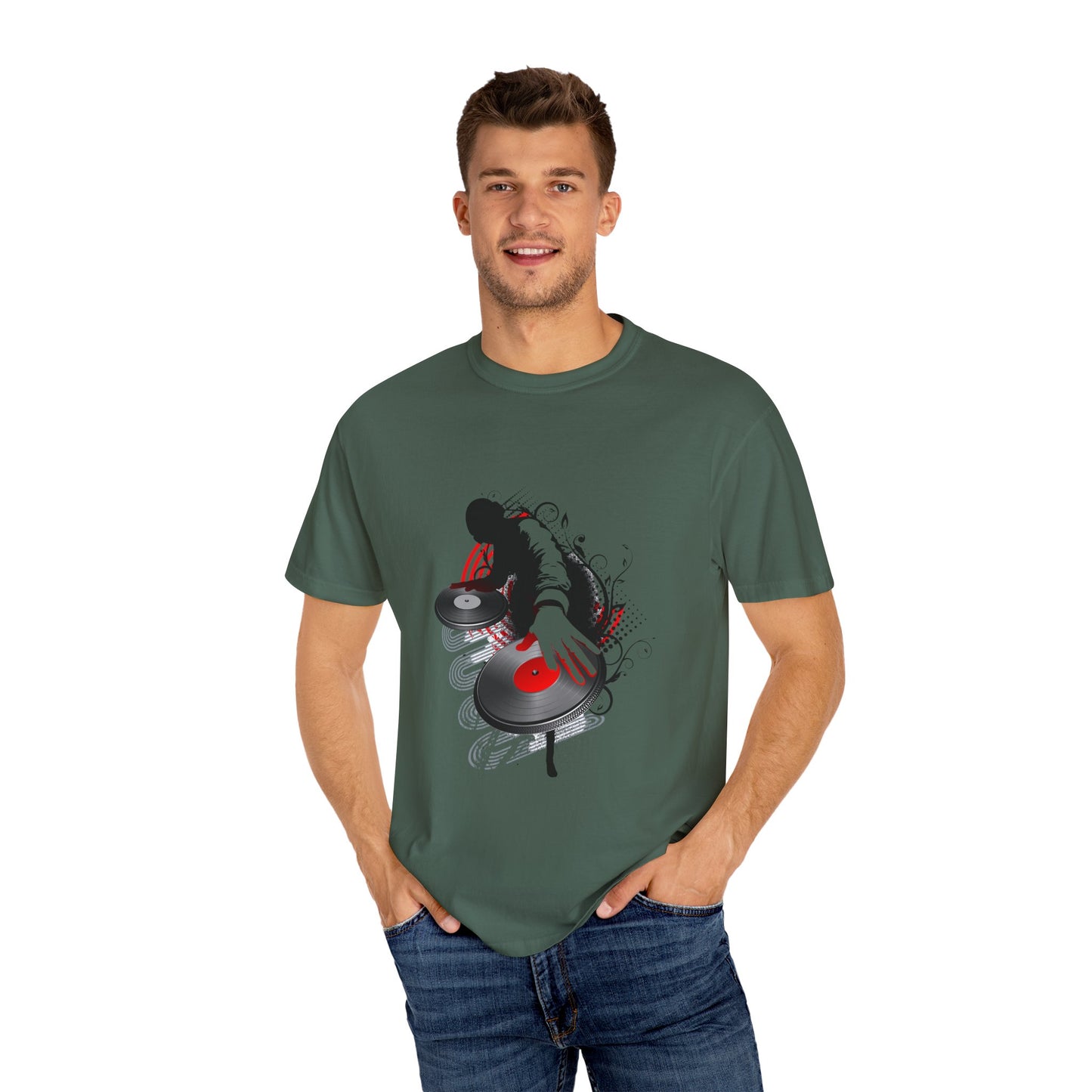 DJ Inspired Unisex Garment-Dyed T-Shirt - Perfect for Music Lovers & Parties