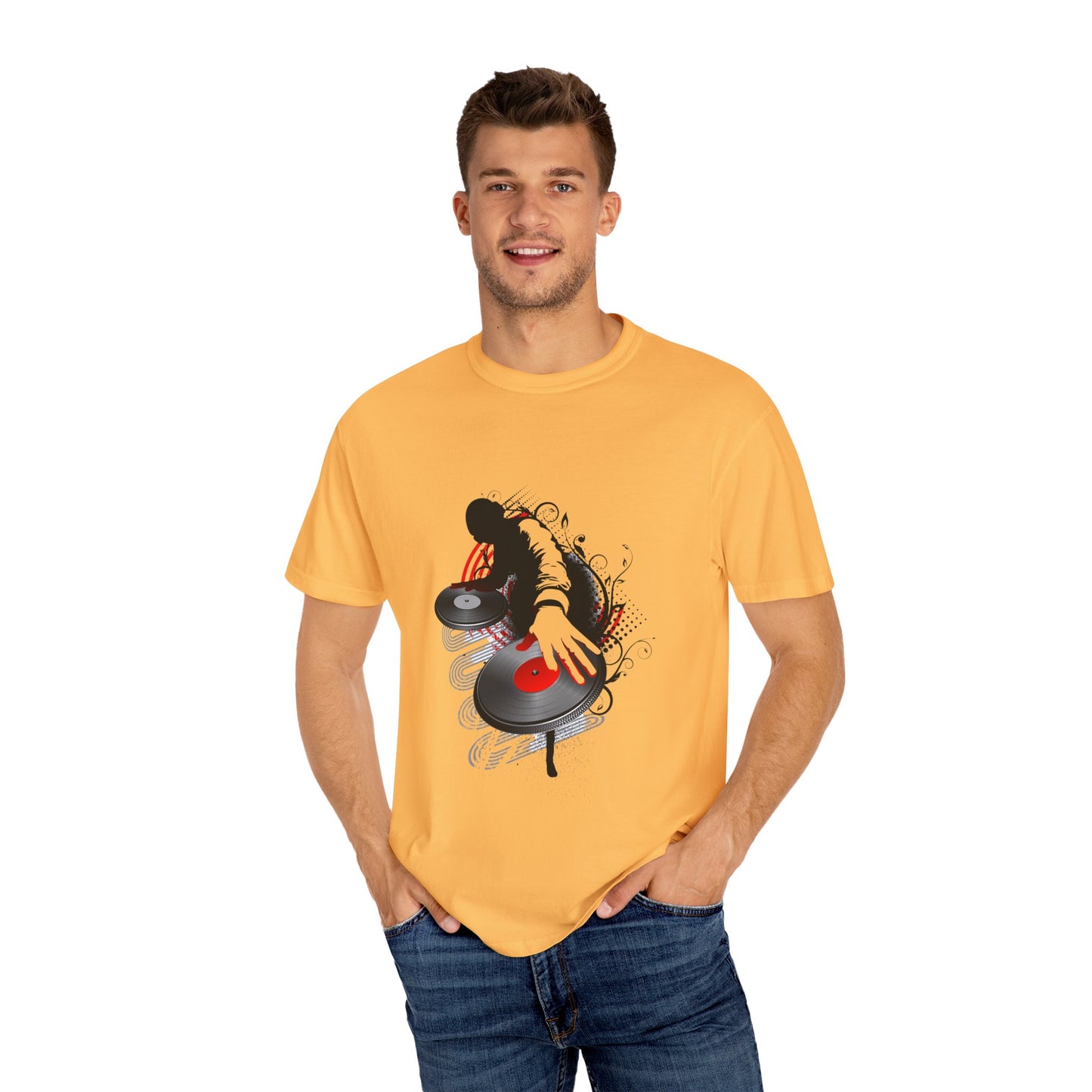 DJ Inspired Unisex Garment-Dyed T-Shirt - Perfect for Music Lovers & Parties