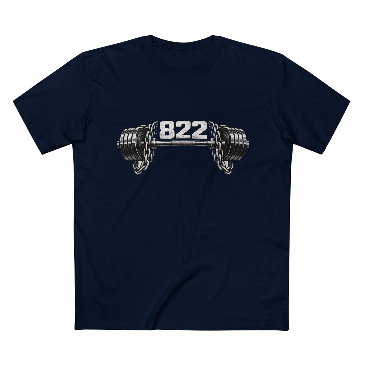 Weightlifting Tee — '822' Barbell Fitness Shirt
