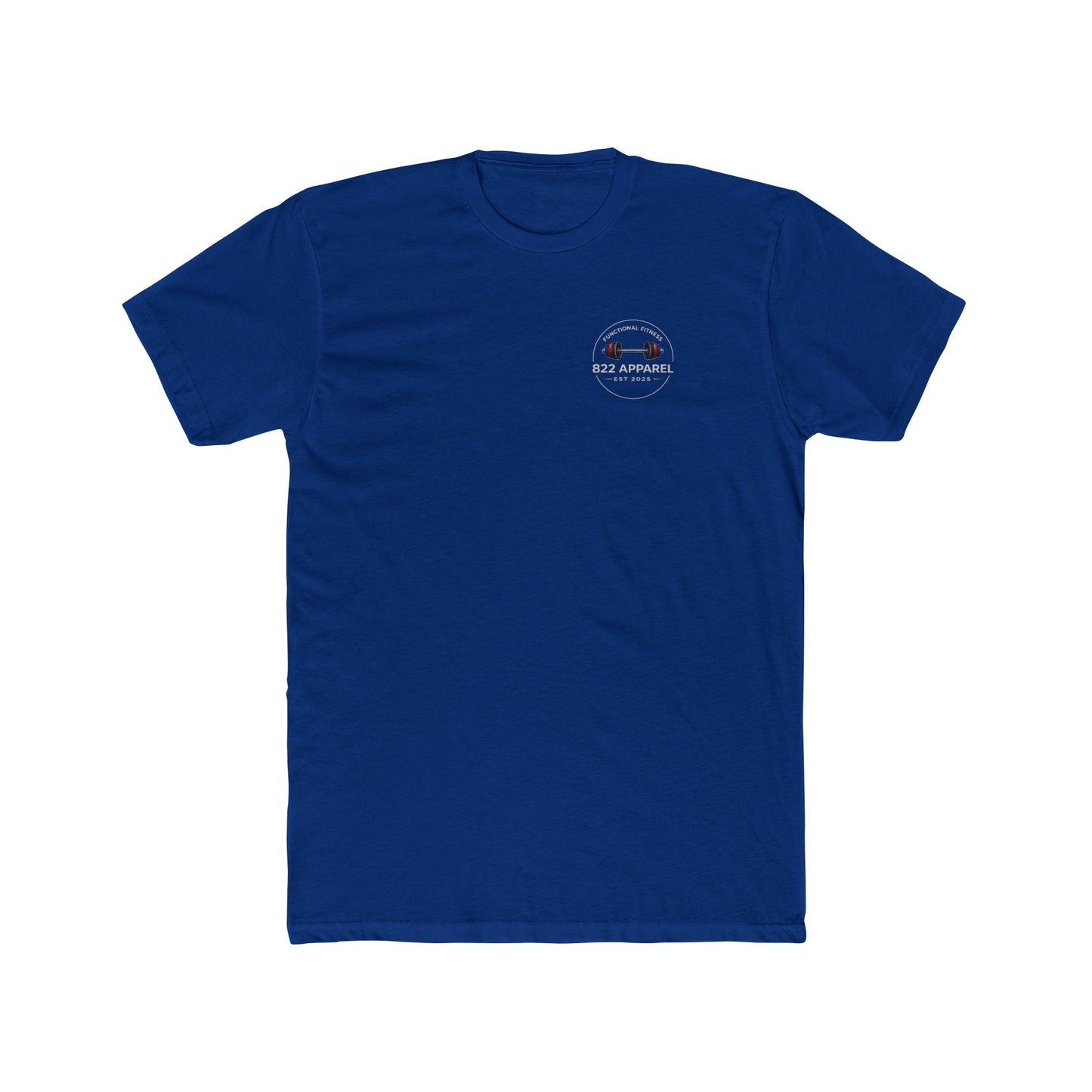 822 Apparel Functional Fitness T-Shirt — Barbell Logo Gym Tee