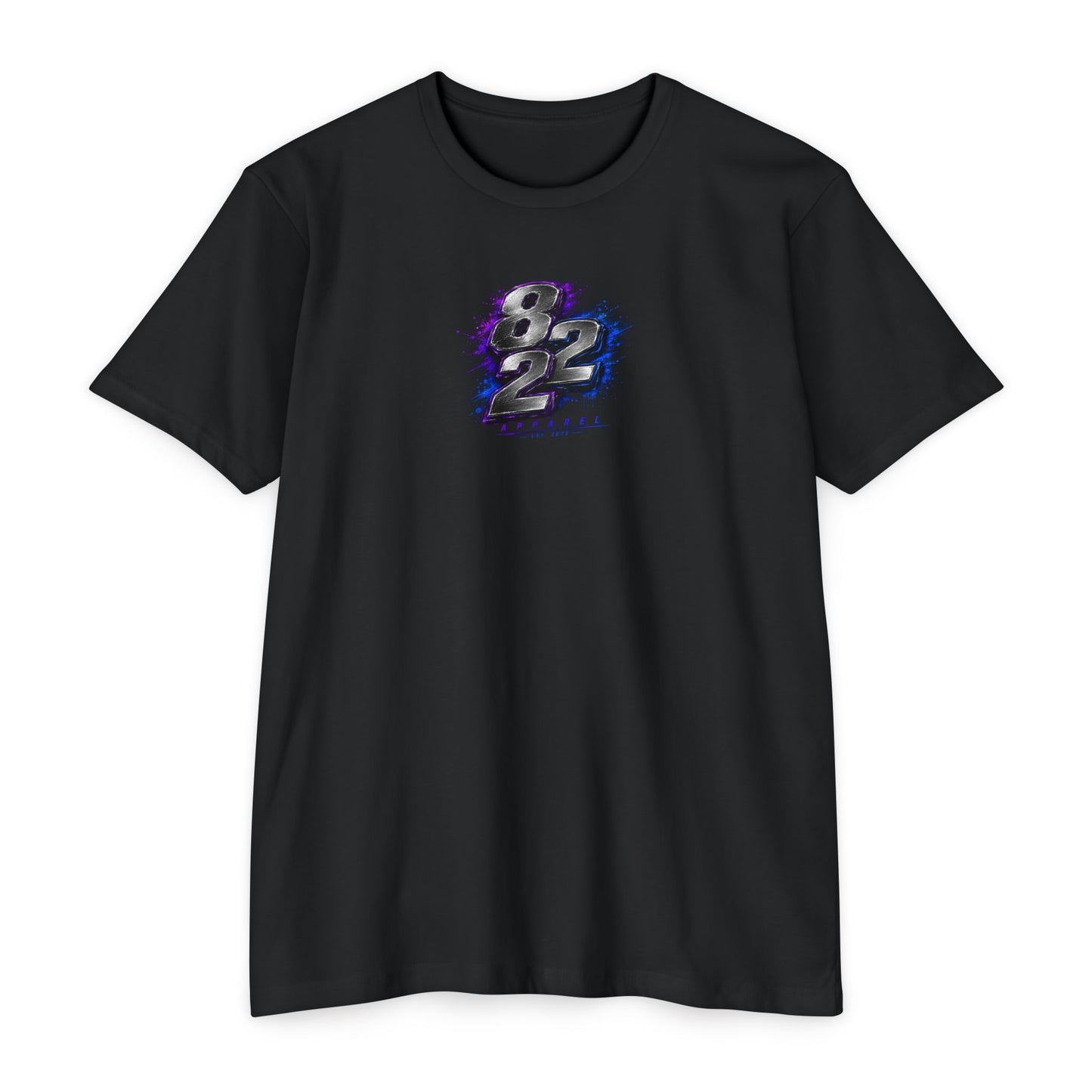 82 Racing Graphic T-Shirt — Metallic Number Design (Front & Back)