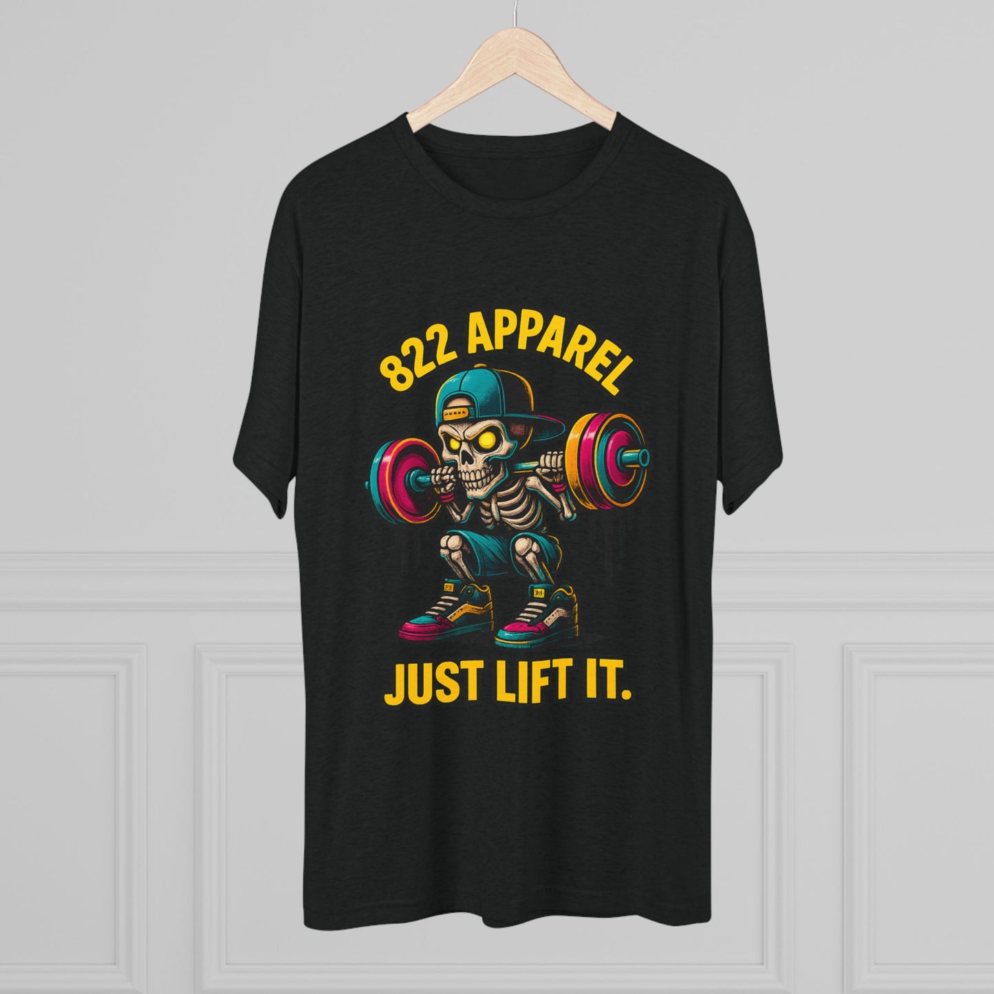 Just Lift It Skeleton Weightlifting Tee
