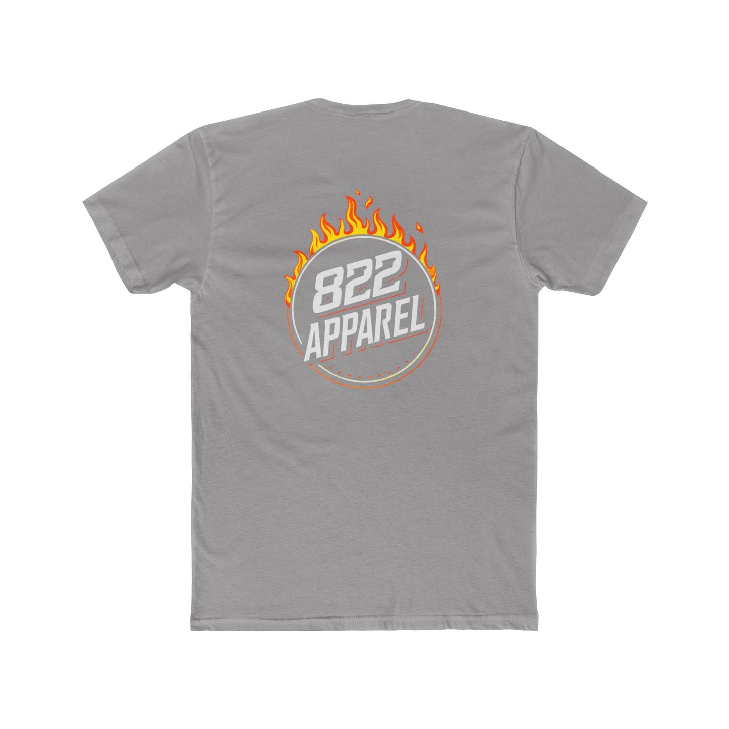 822 Apparel Flame Logo Tee — Graphic Cotton Crew T‑Shirt