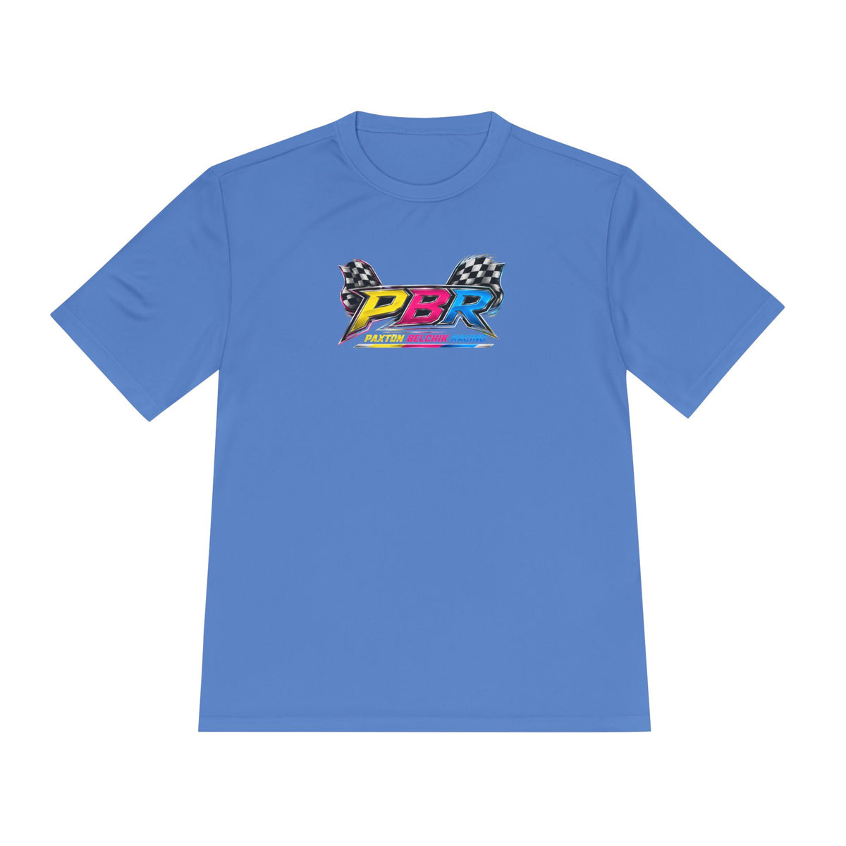 Dri Fit PBR Racing Tee — Vintage Sponsor Patch Graphic