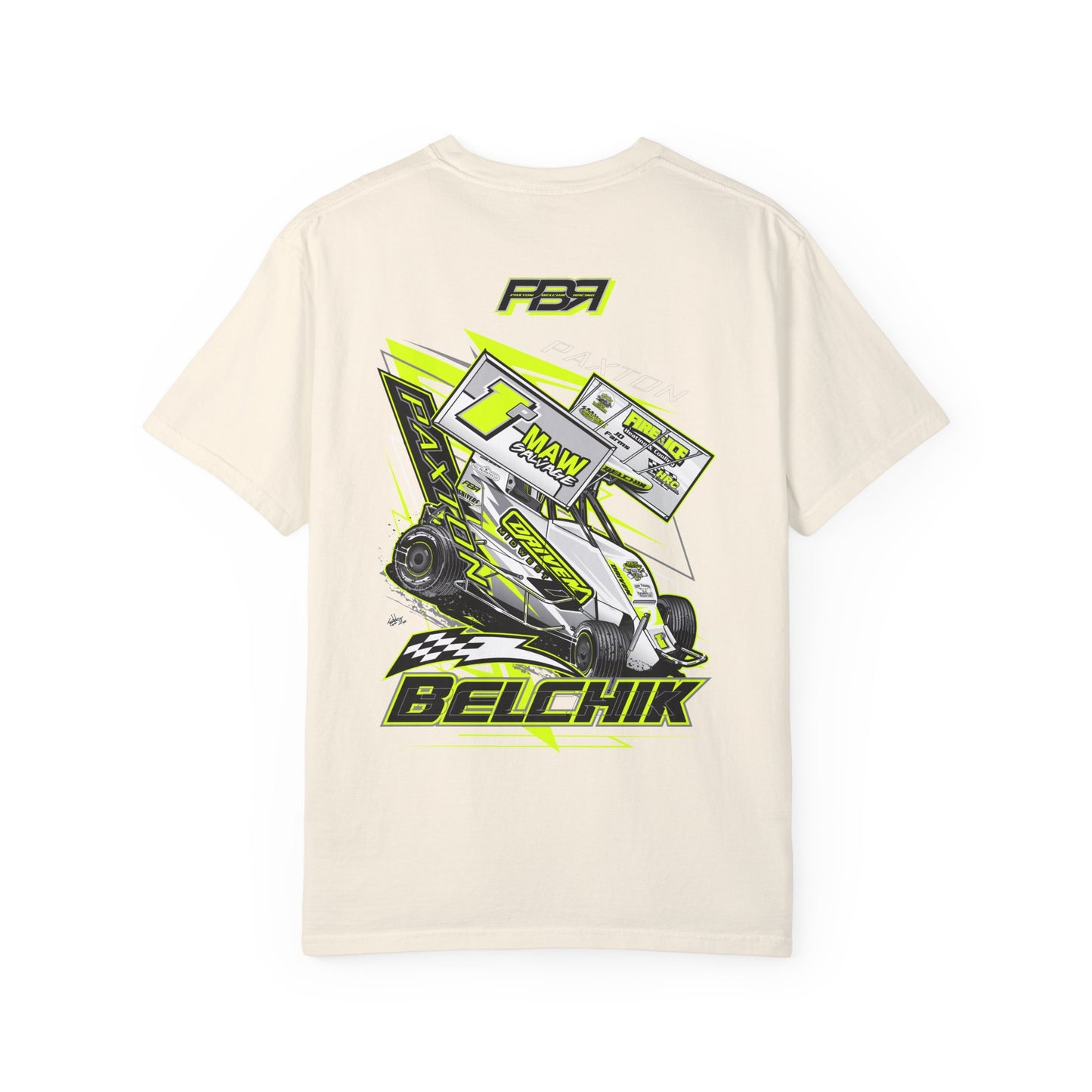 PBR Unisex Garment-Dyed Racing T-Shirt with Bold Graphics