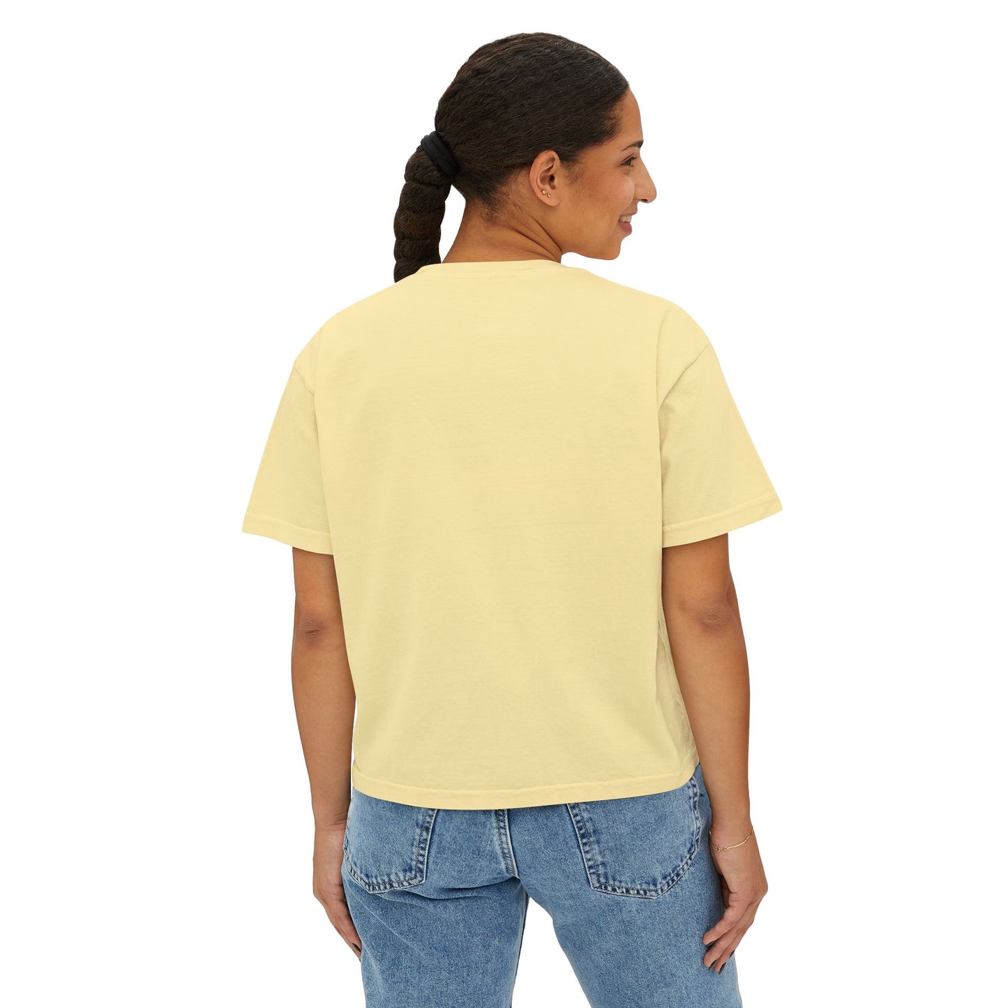 Valentine's Day Women's Boxy Tee with Heart Design