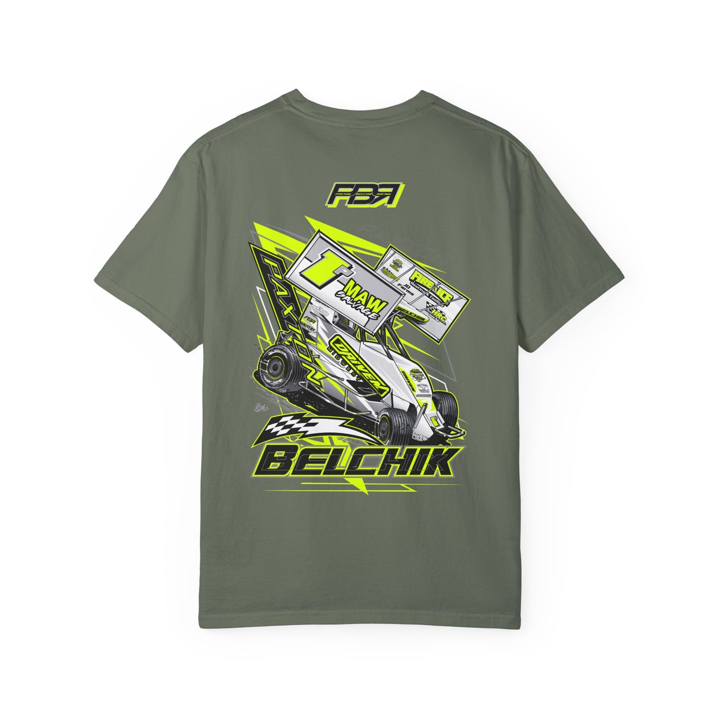 PBR Unisex Garment-Dyed Racing T-Shirt with Bold Graphics