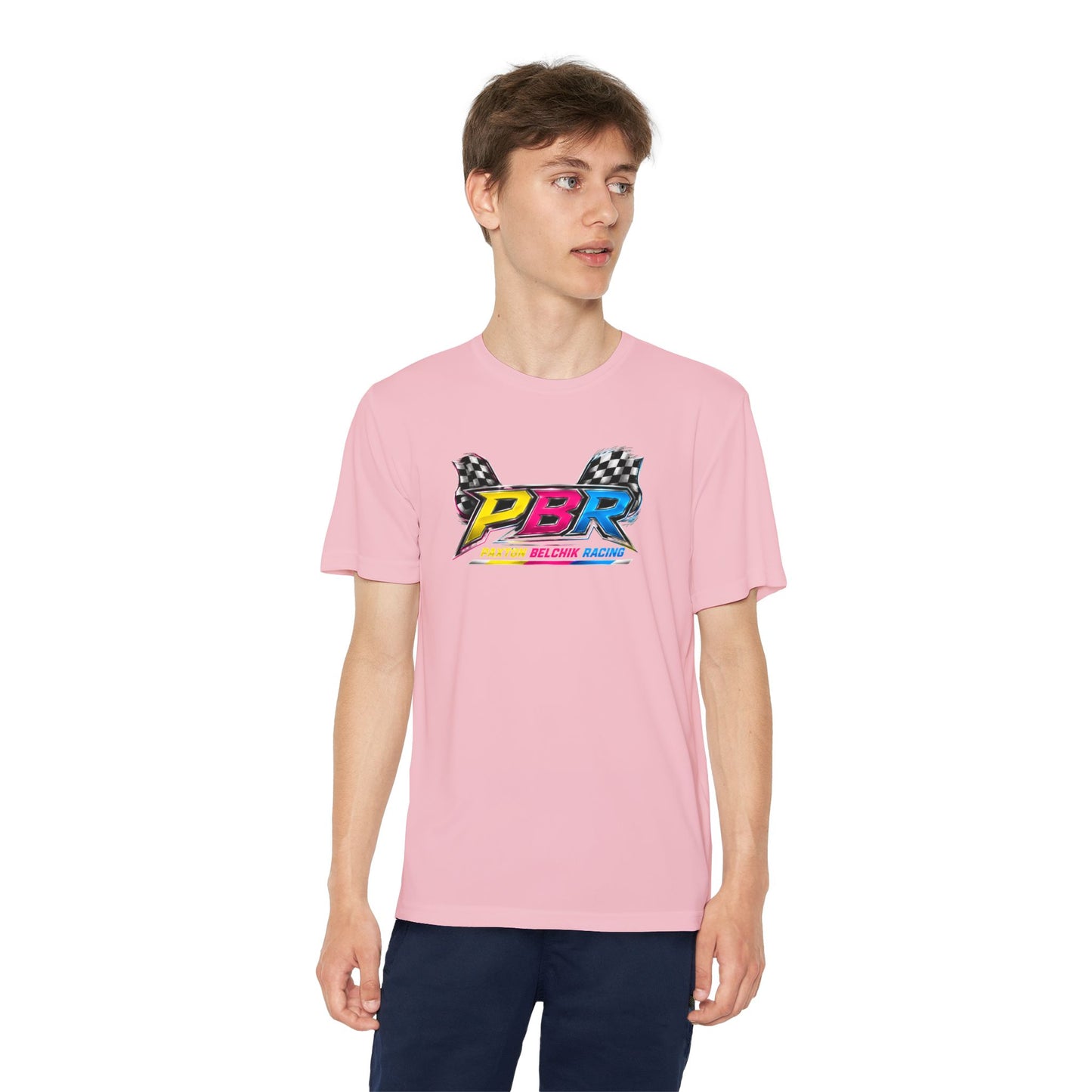 DriFit Youth Racing Tee — PBR Paxton  Belchik Competitor Shirt