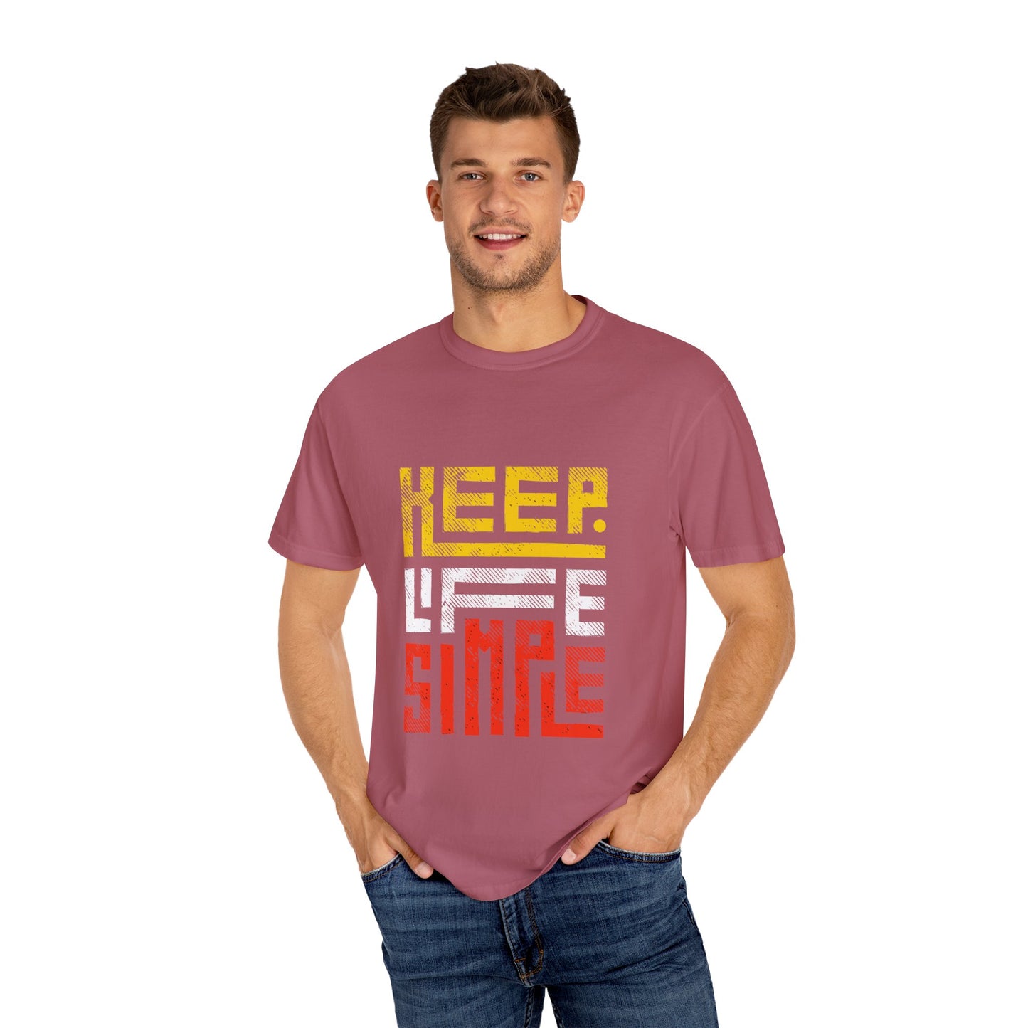 Keep Life Simple Unisex Garment-Dyed T-Shirt