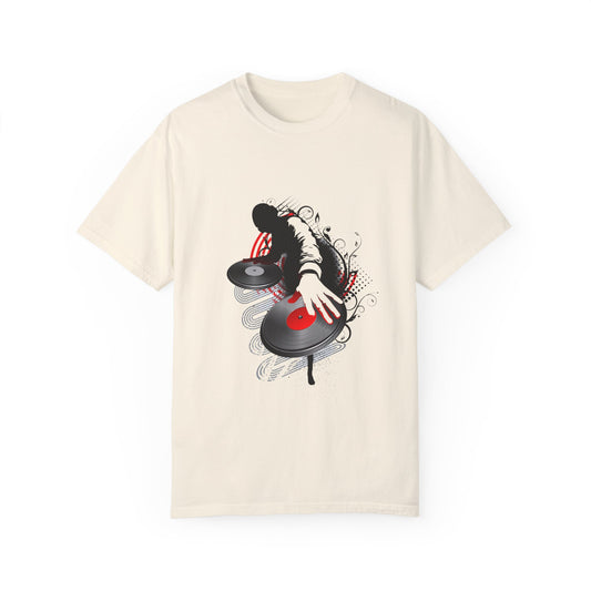DJ Inspired Unisex Garment-Dyed T-Shirt - Perfect for Music Lovers & Parties
