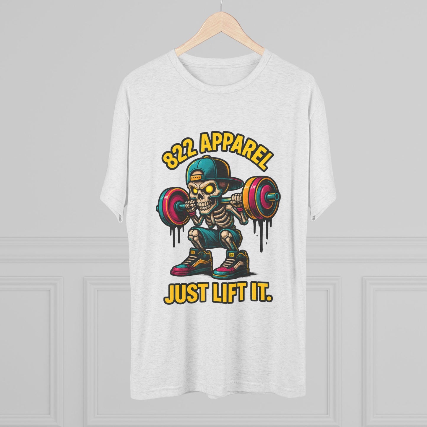 Just Lift It Skeleton Weightlifting Tee