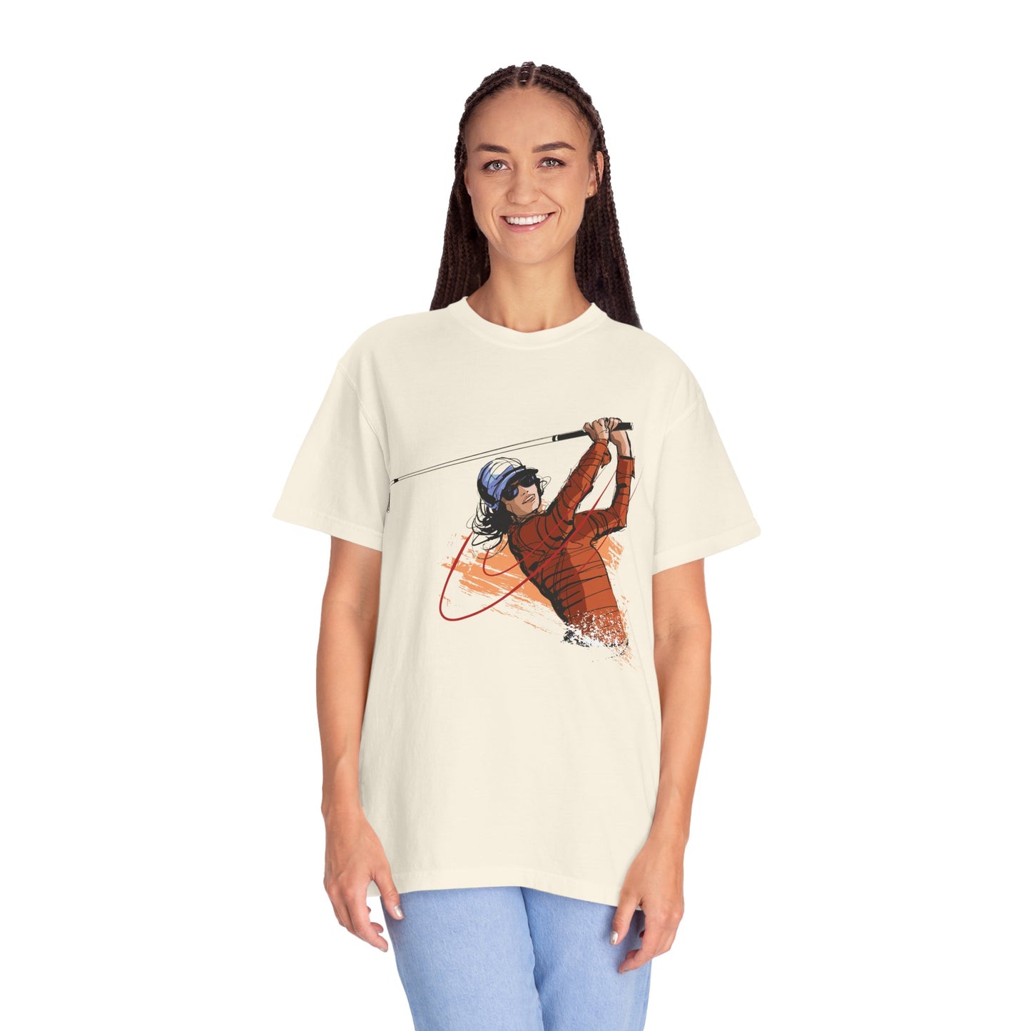 Golf Enthusiast Unisex Garment-Dyed T-Shirt - Sporty Graphic Tee