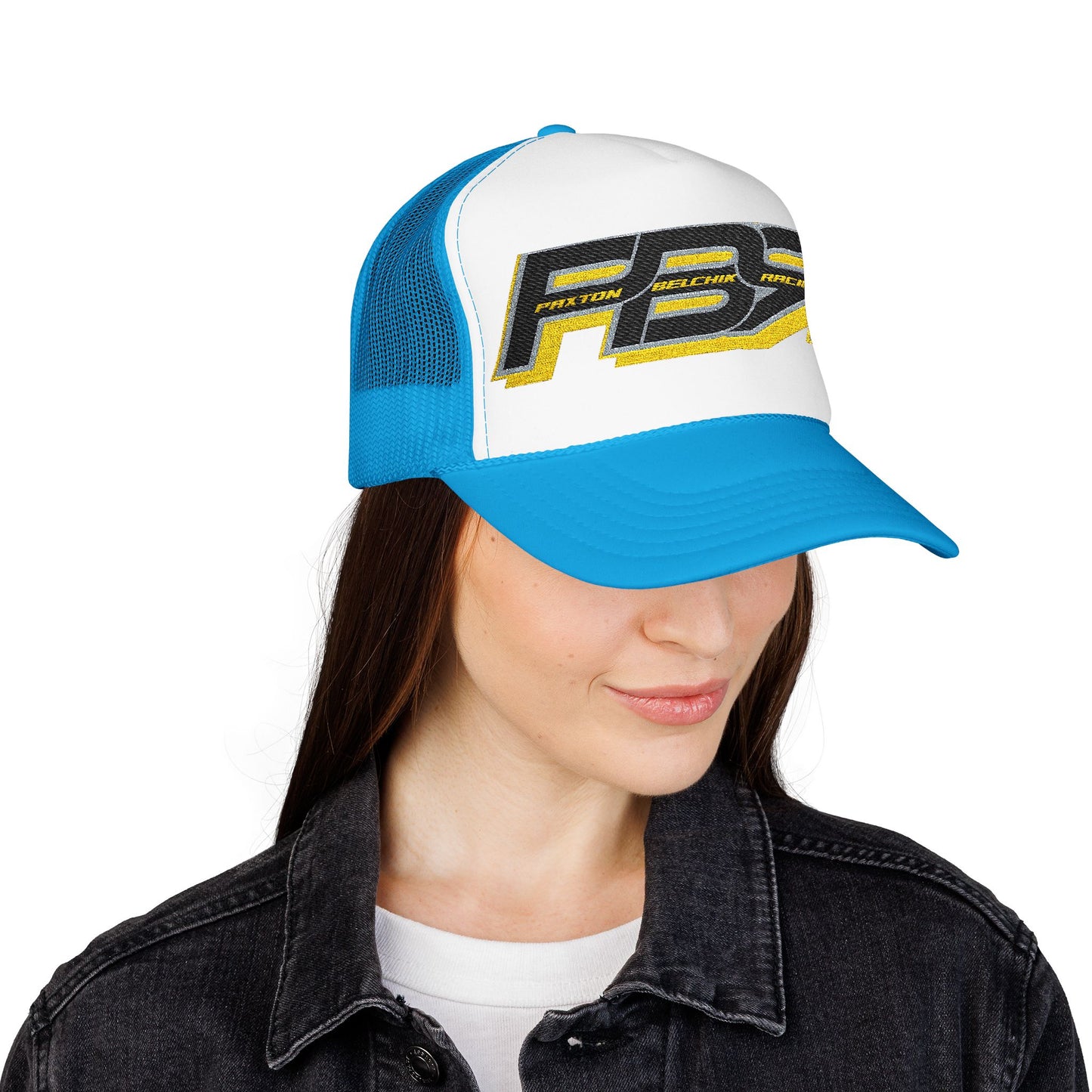 Racing Foam Trucker Hat with Embroidered PB7 Logo