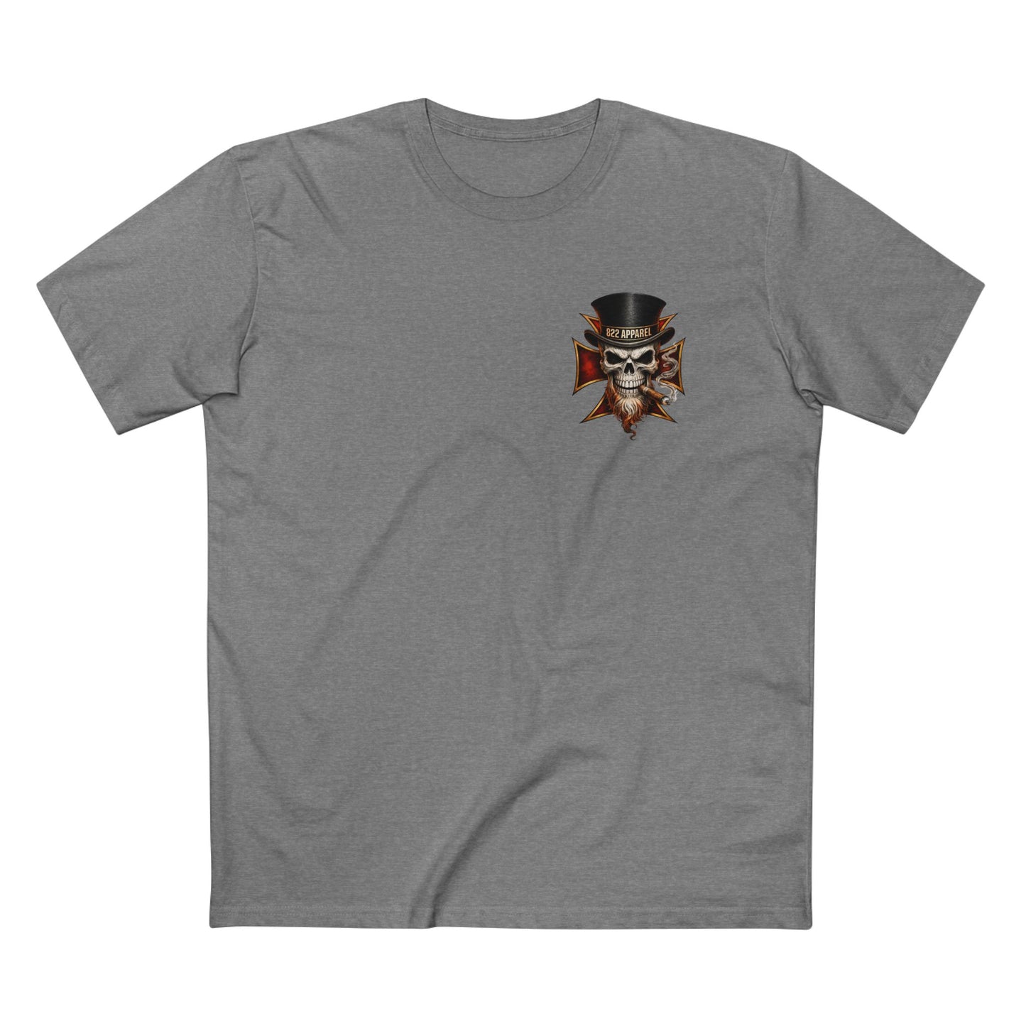 Skull Top Hat Tee — 822 Apparel Graphic T‑Shirt