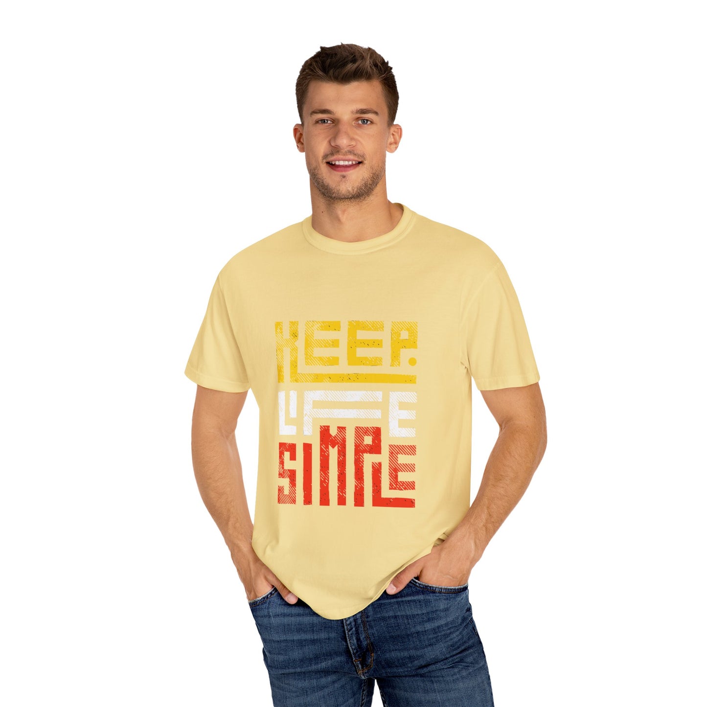 Keep Life Simple Unisex Garment-Dyed T-Shirt
