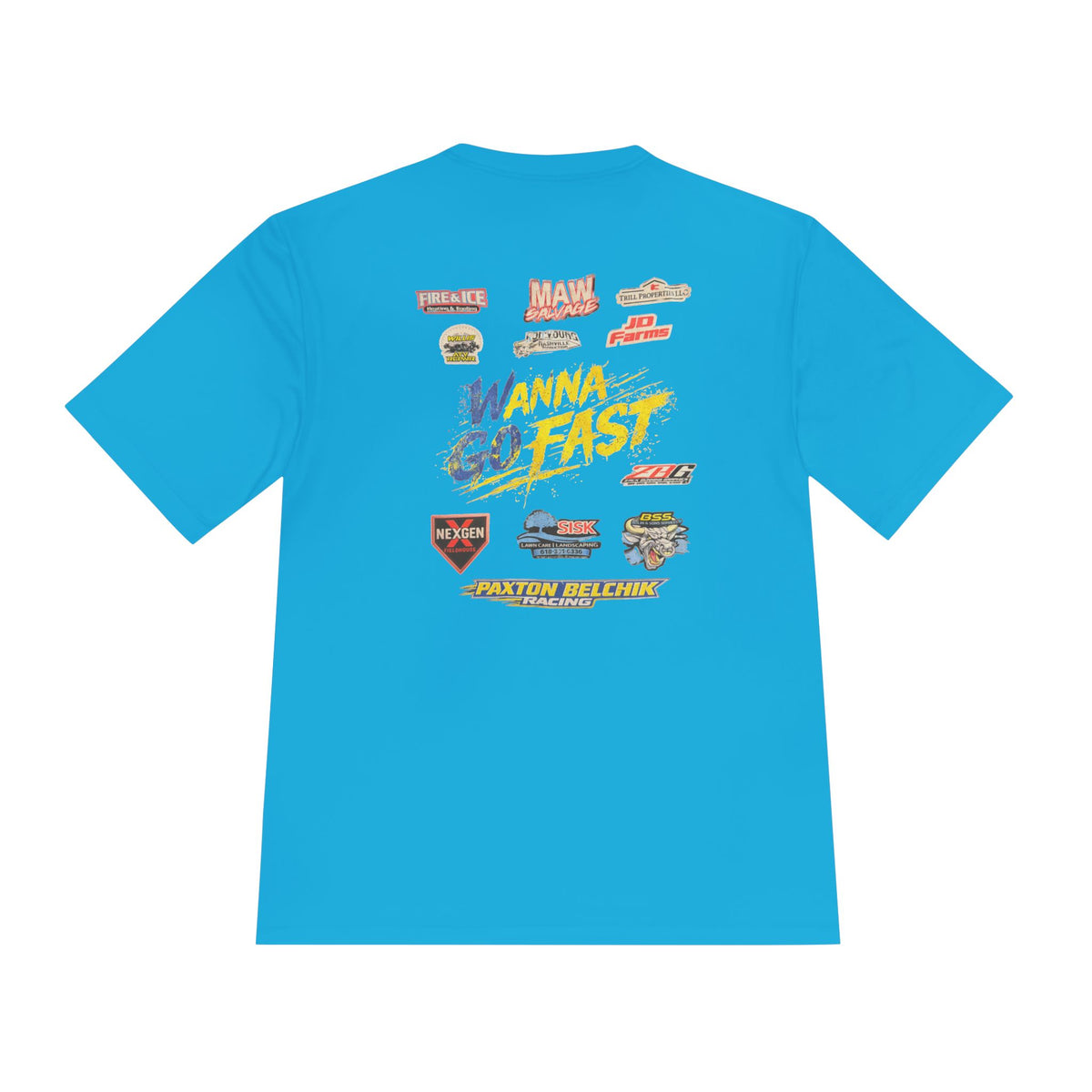 Dri Fit PBR Racing Tee — Vintage Sponsor Patch Graphic