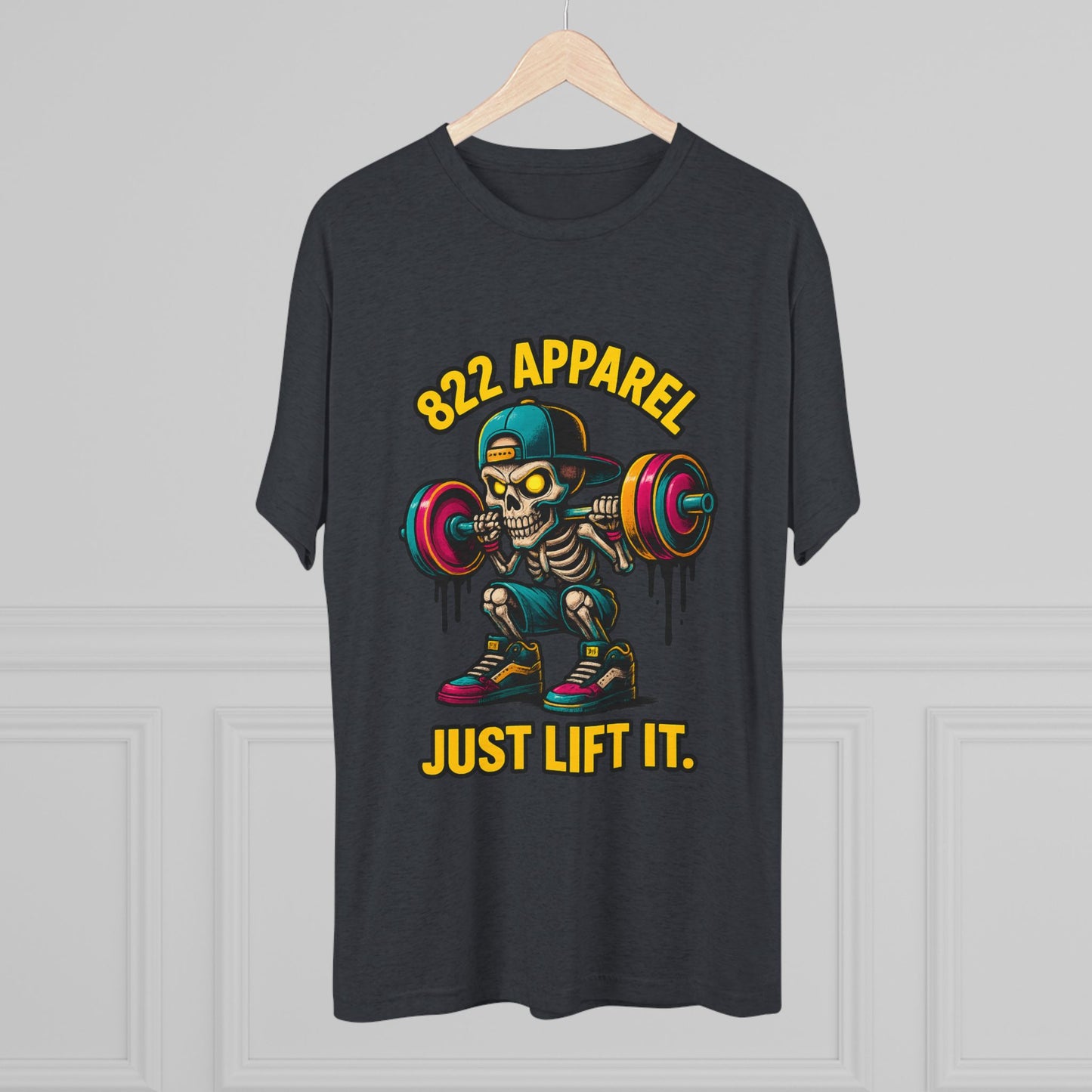 Just Lift It Skeleton Weightlifting Tee